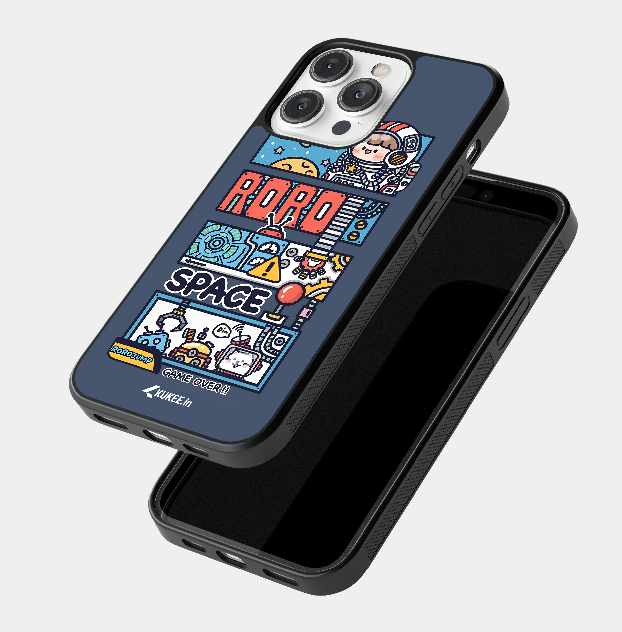 oon Space Adventure "GAME OVER" | Cute Astronaut and Robots