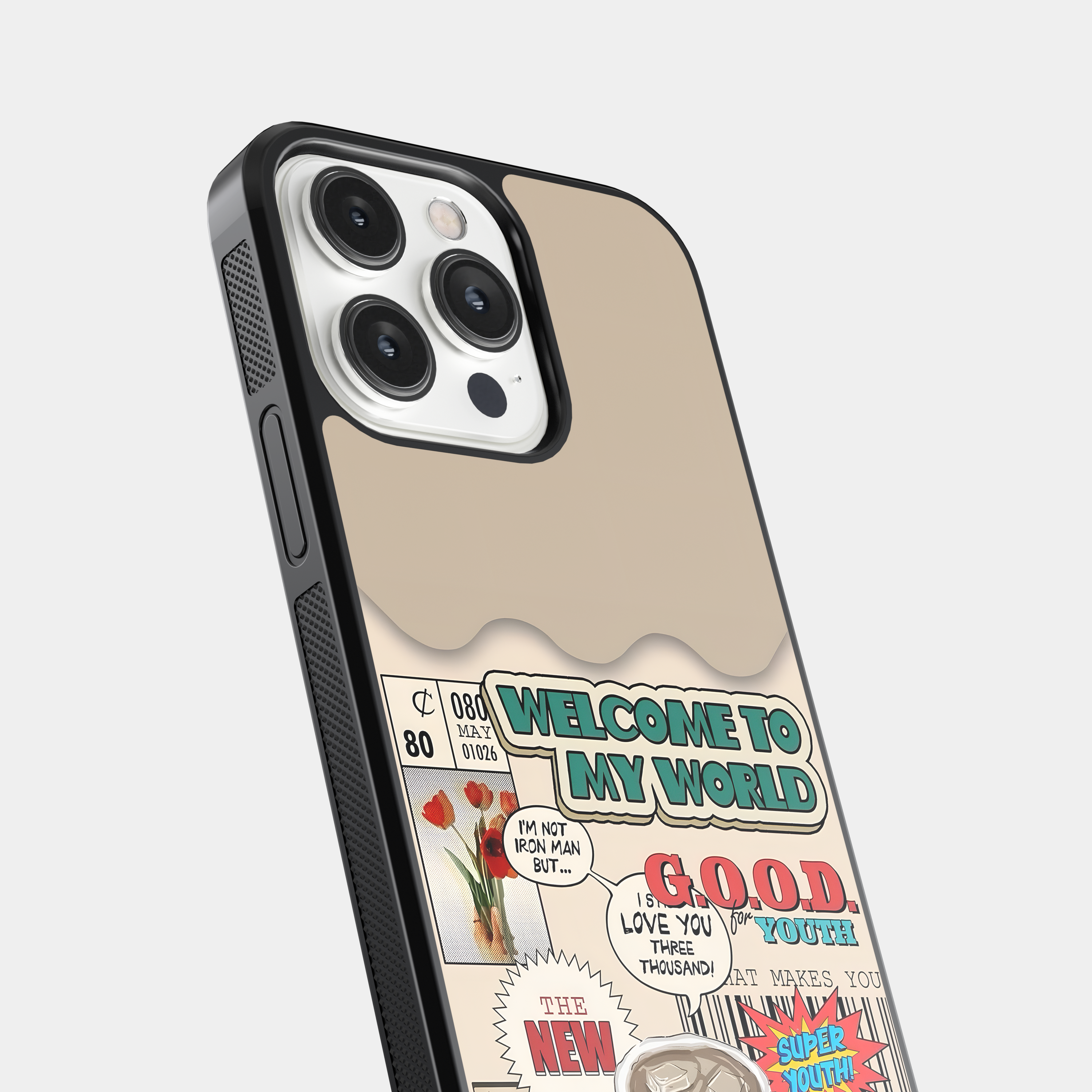 Random Pop Culture Collage Mobile Case - "Welcome to My World"