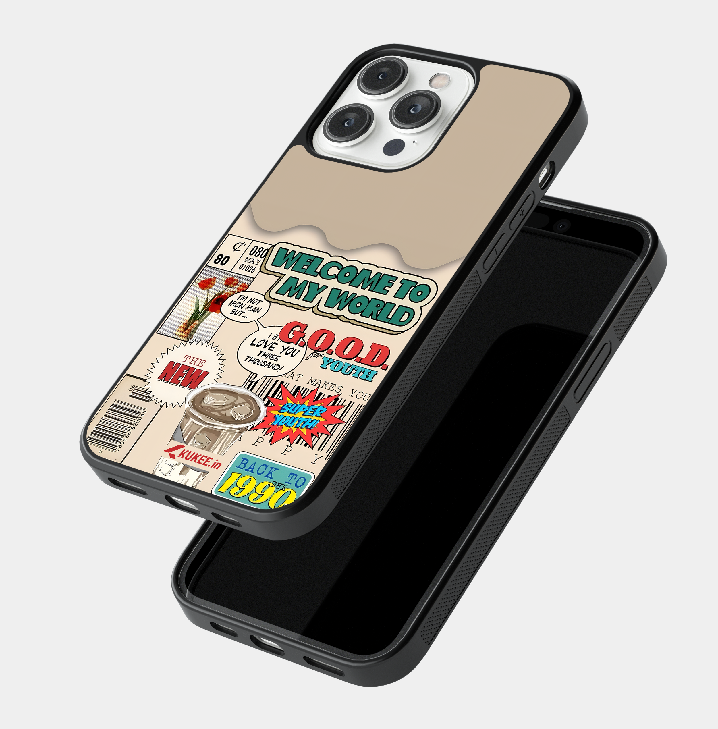 Random Pop Culture Collage Mobile Case - "Welcome to My World"