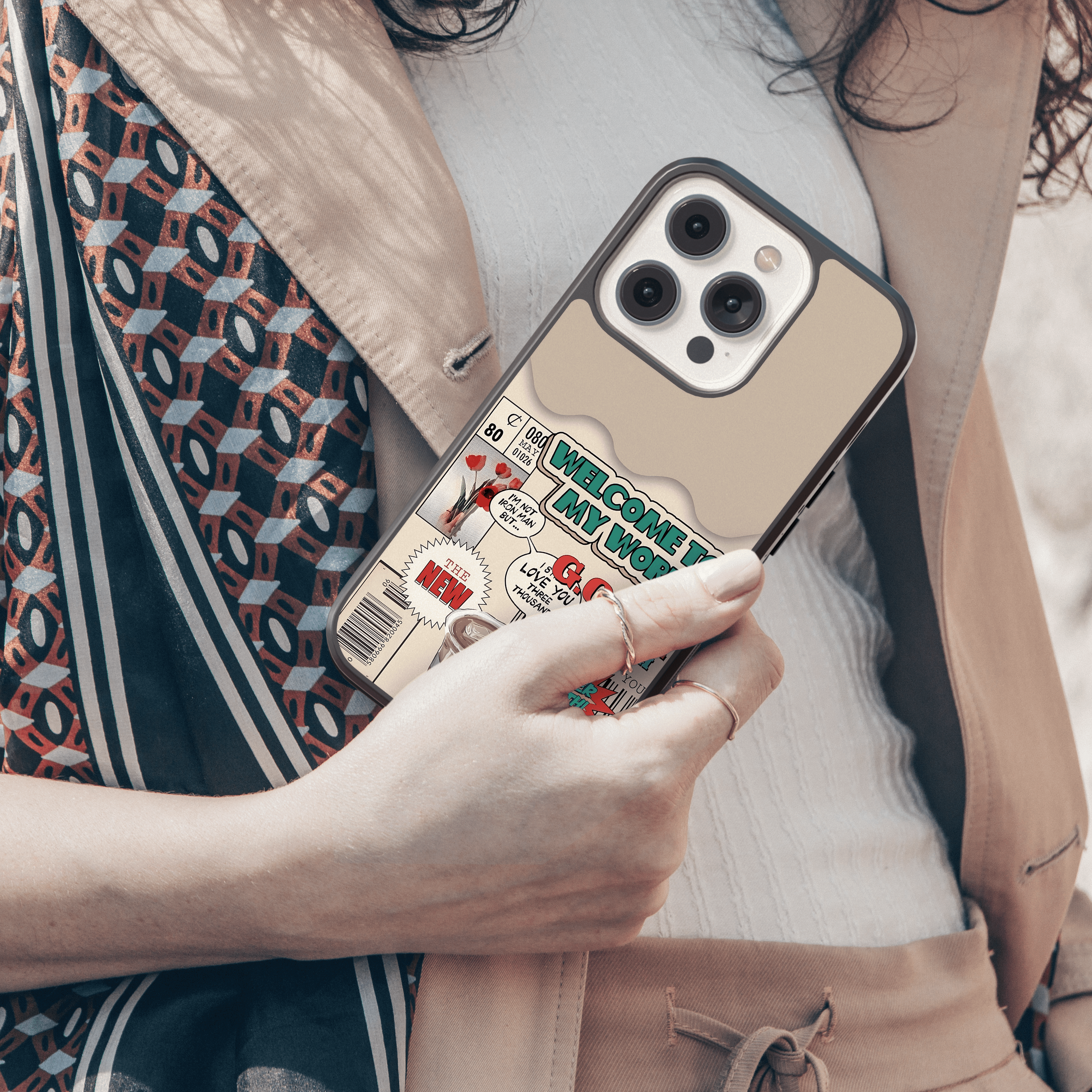 Random Pop Culture Collage Mobile Case - "Welcome to My World"