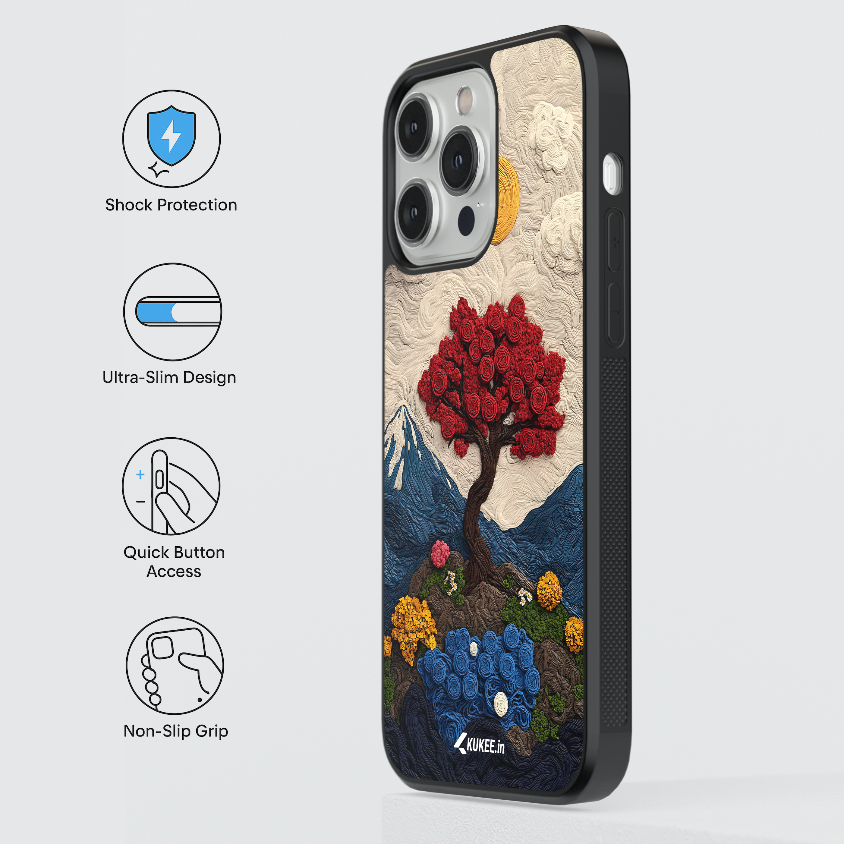 Unique Nature Scene Mobile Cover - Colorful Mountain View