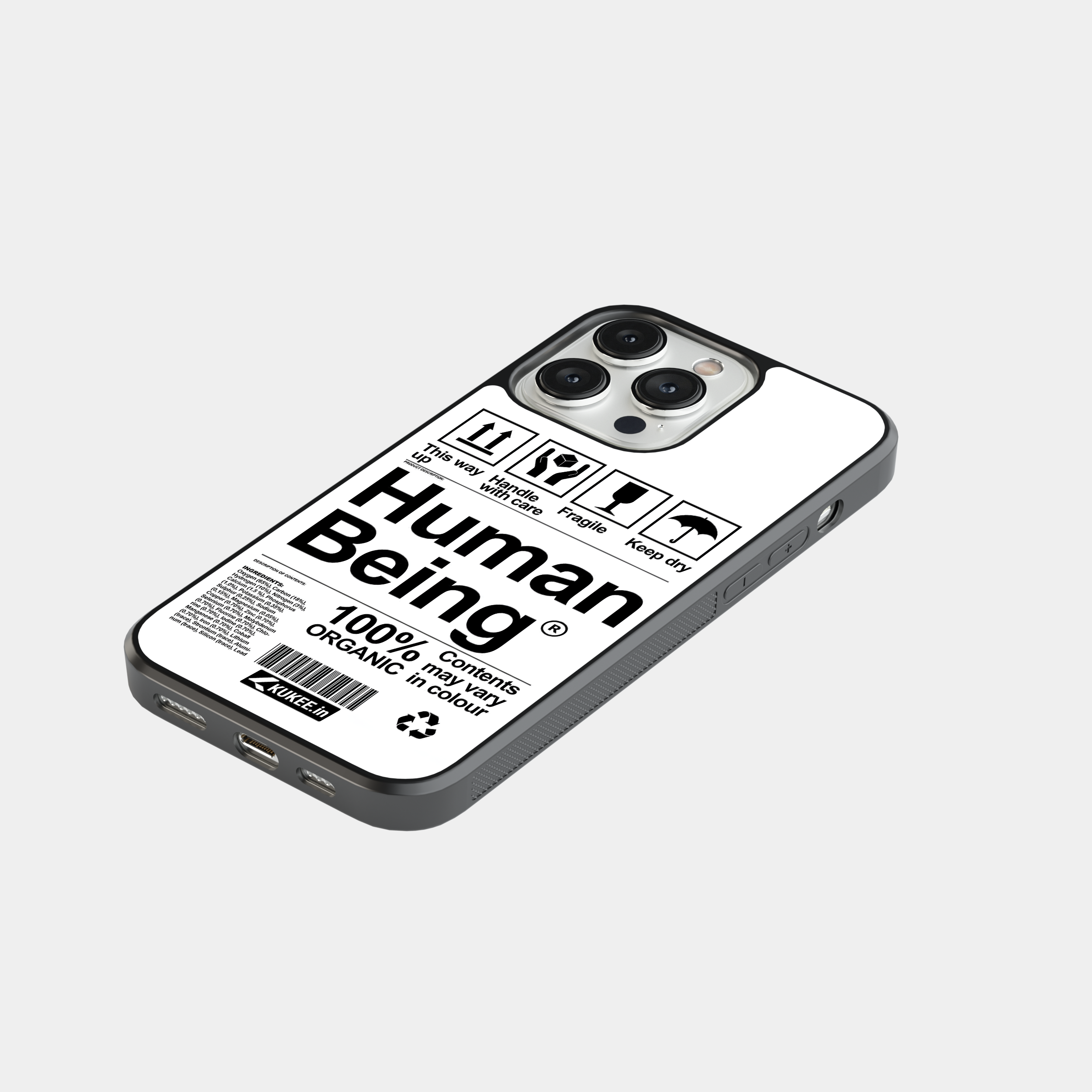 Humorous Body Composition Mobile Cover - Unique Design