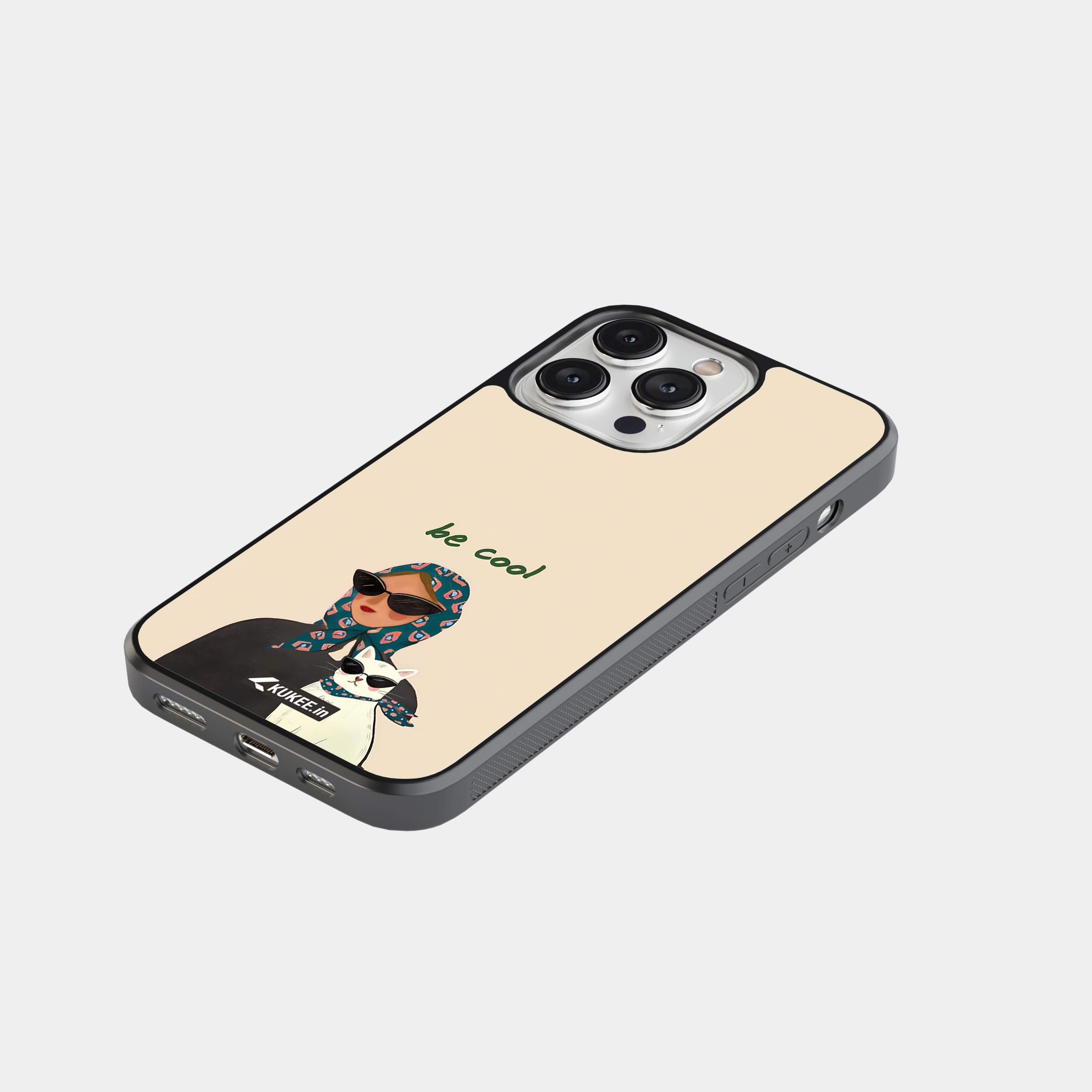 Be Cool - Cat and Woman Mobile Case - Sunglasses Design
