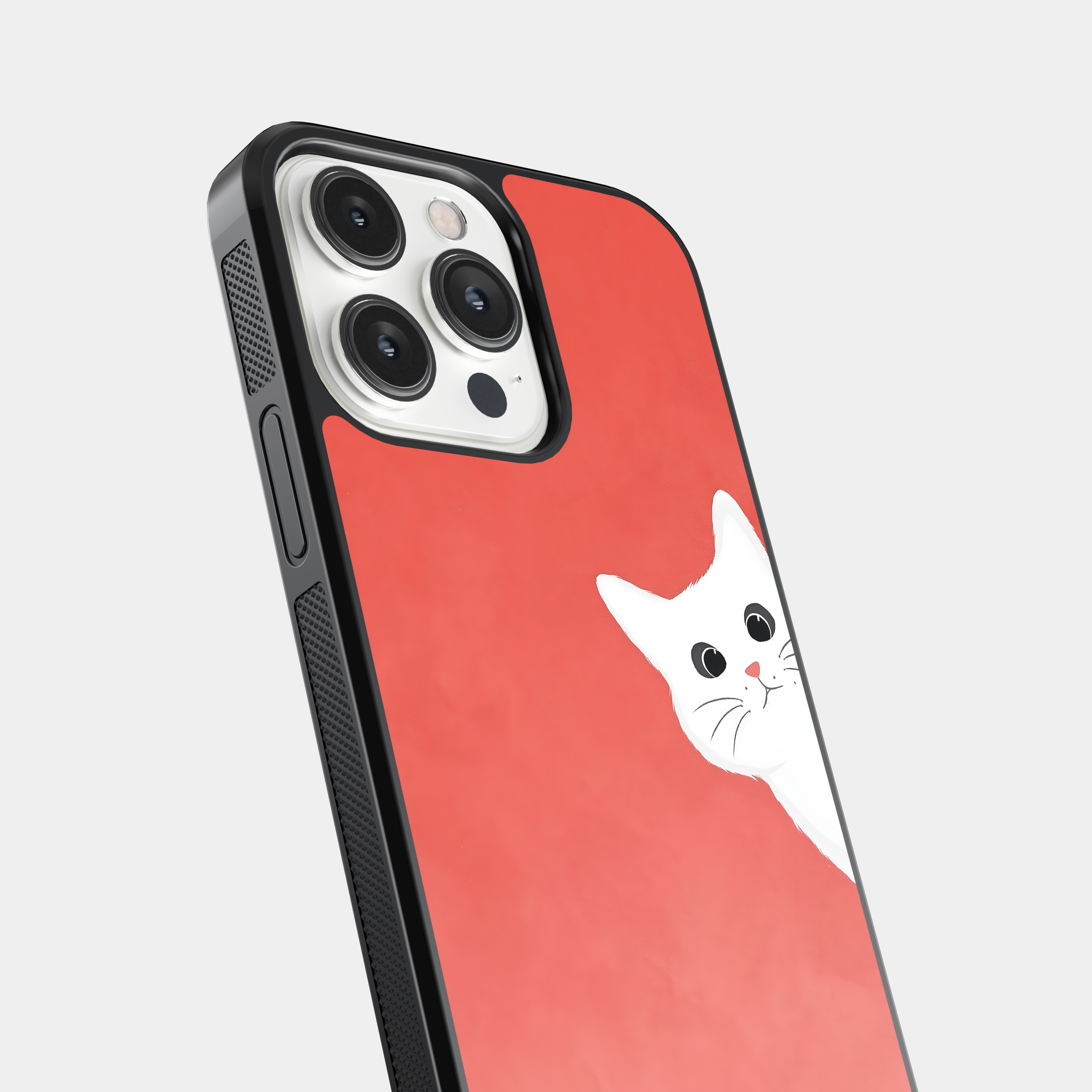 Cute Animal Peek-a-Boo Mobile Cover - Whimsical Design