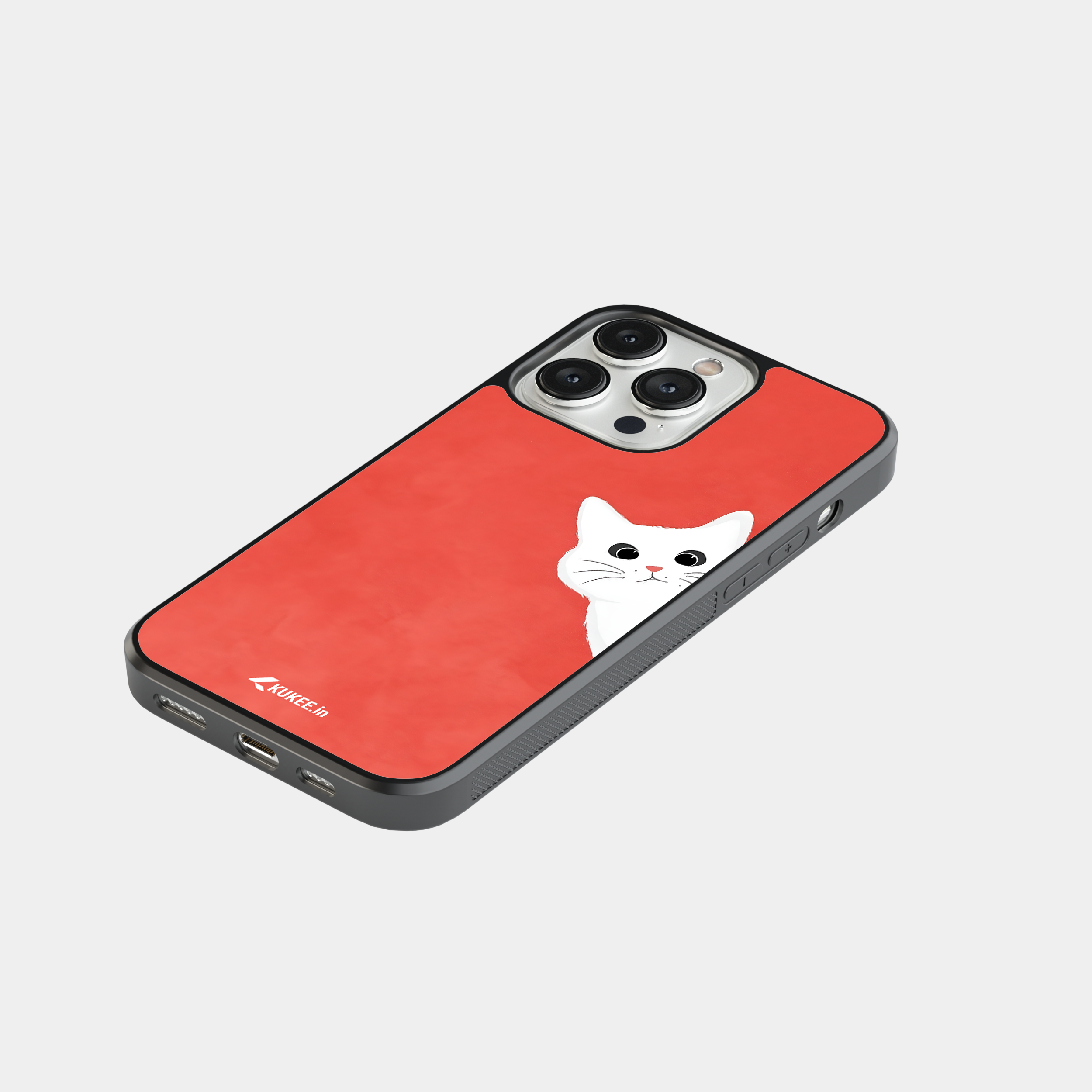 Cute Animal Peek-a-Boo Mobile Cover - Whimsical Design