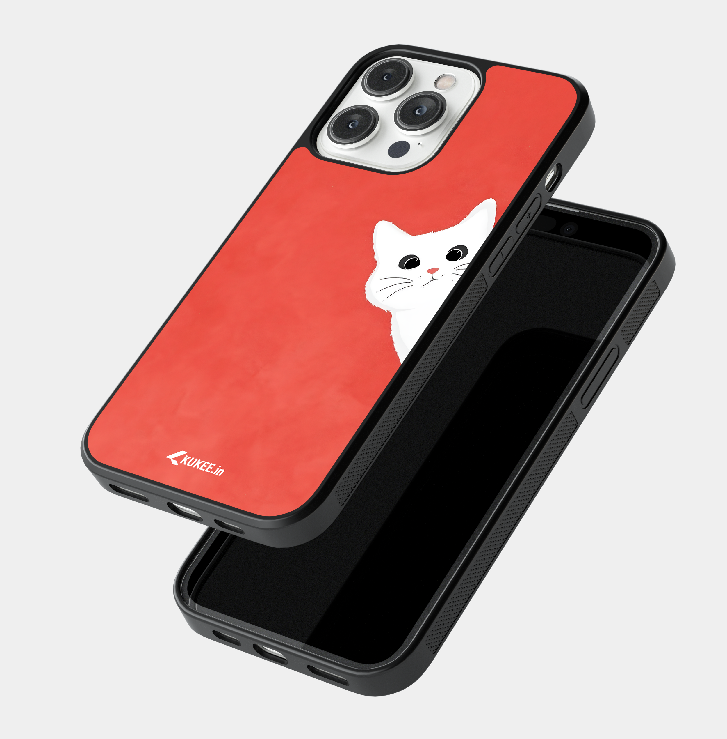 Cute Animal Peek-a-Boo Mobile Cover - Whimsical Design