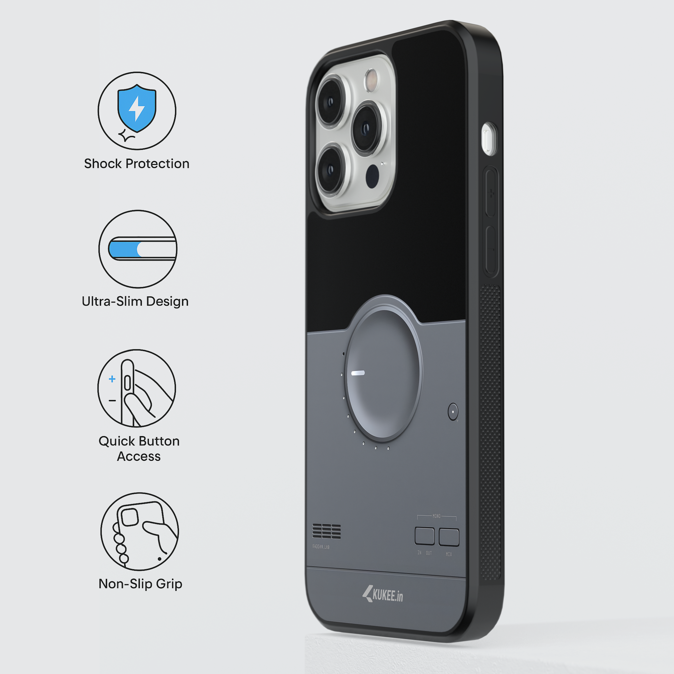 Modern Audio Equipment Mobile Cover - Simple Knob Control