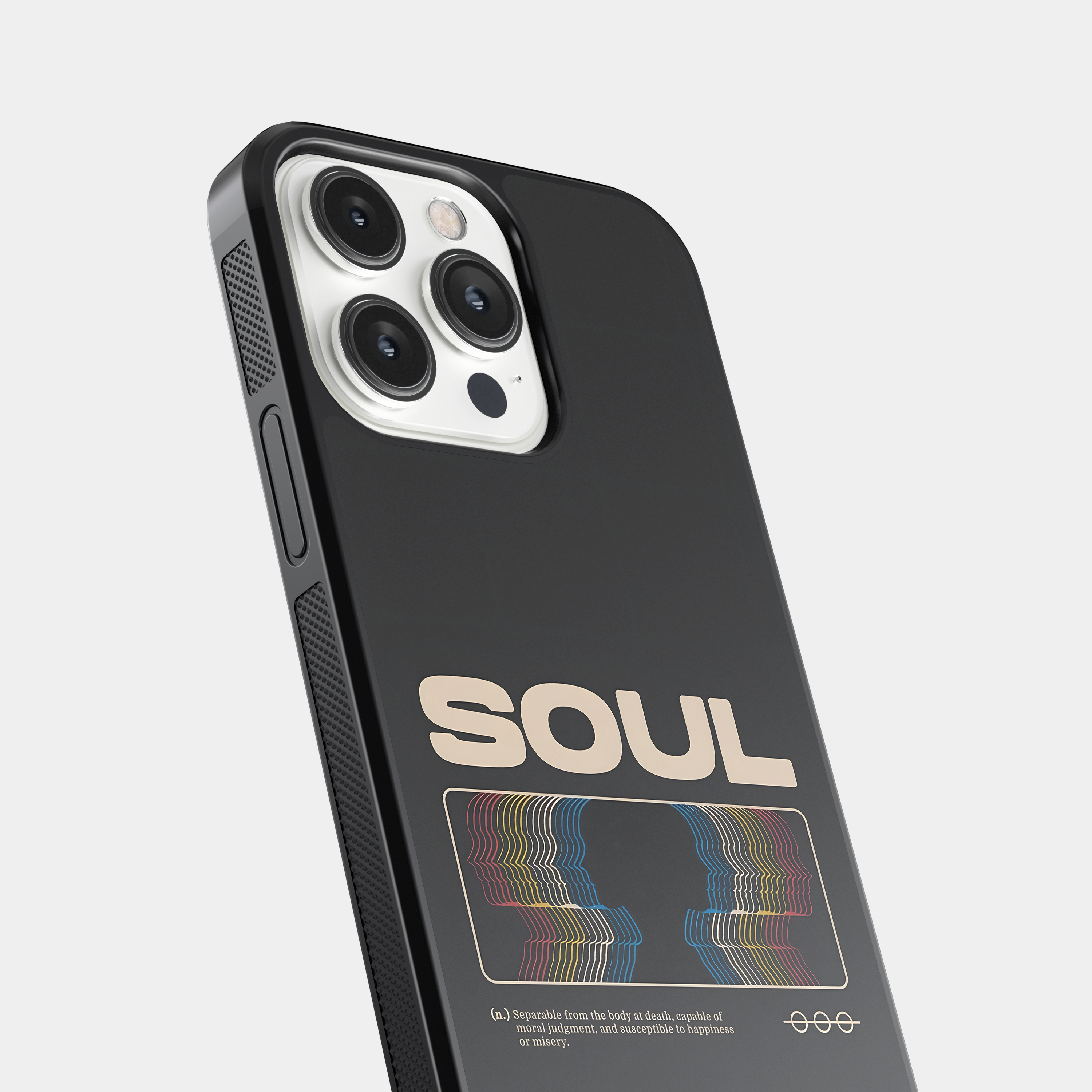 Minimalist Soul Definition Mobile Cover - Graphic Design | Spiritual Concept