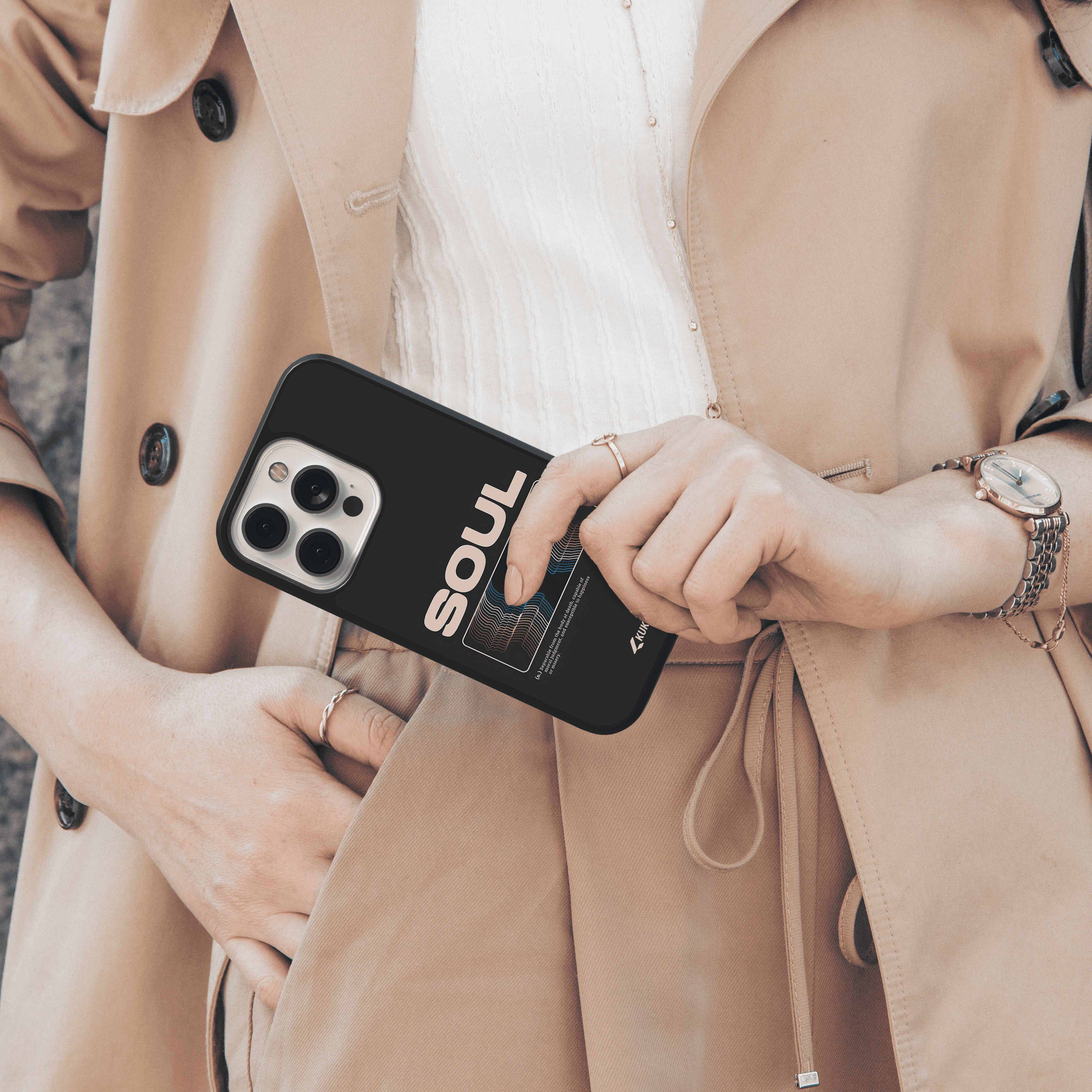 Minimalist Soul Definition Mobile Cover - Graphic Design | Spiritual Concept