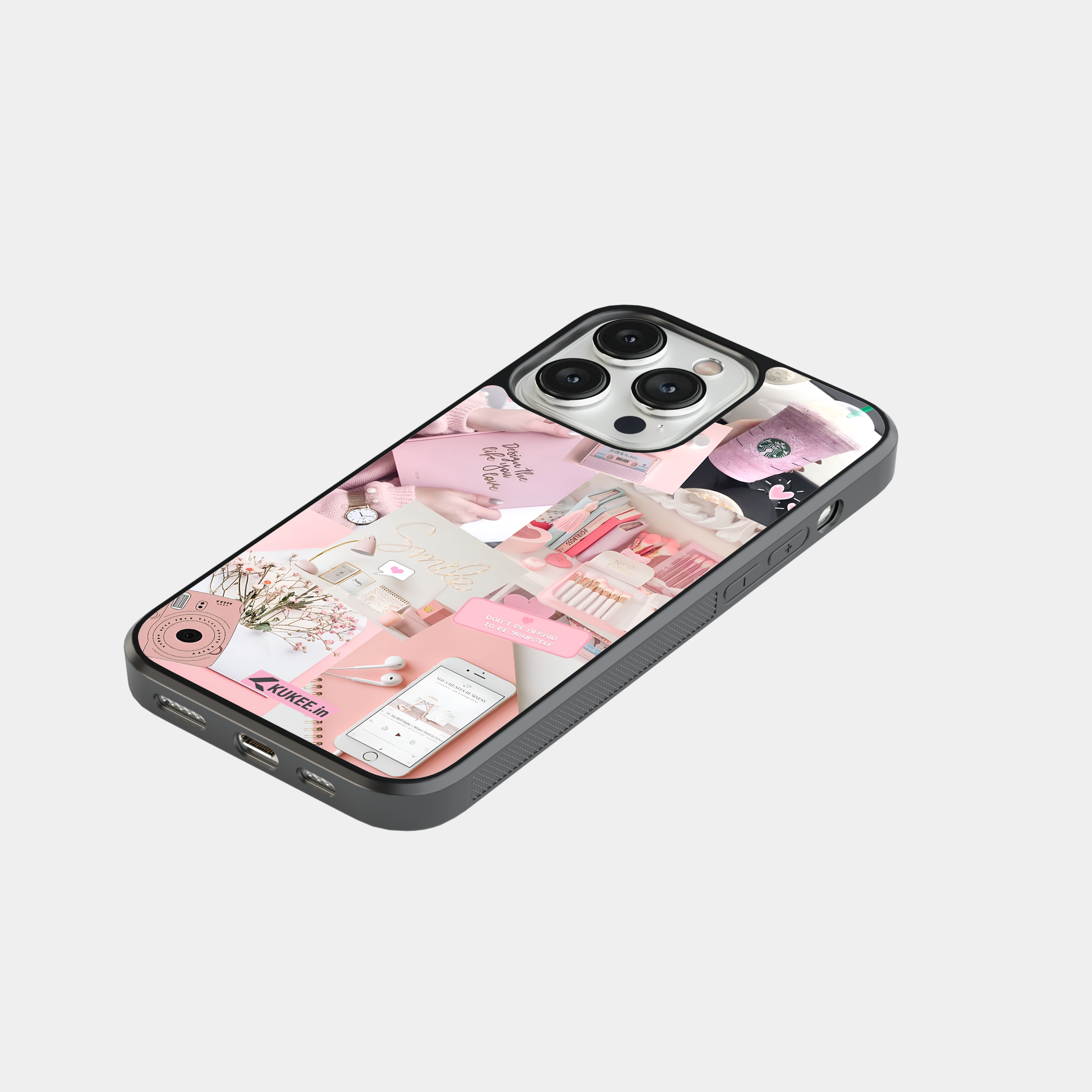 Soft Pink Themed Mobile Cover - Dreamy Pastel Design