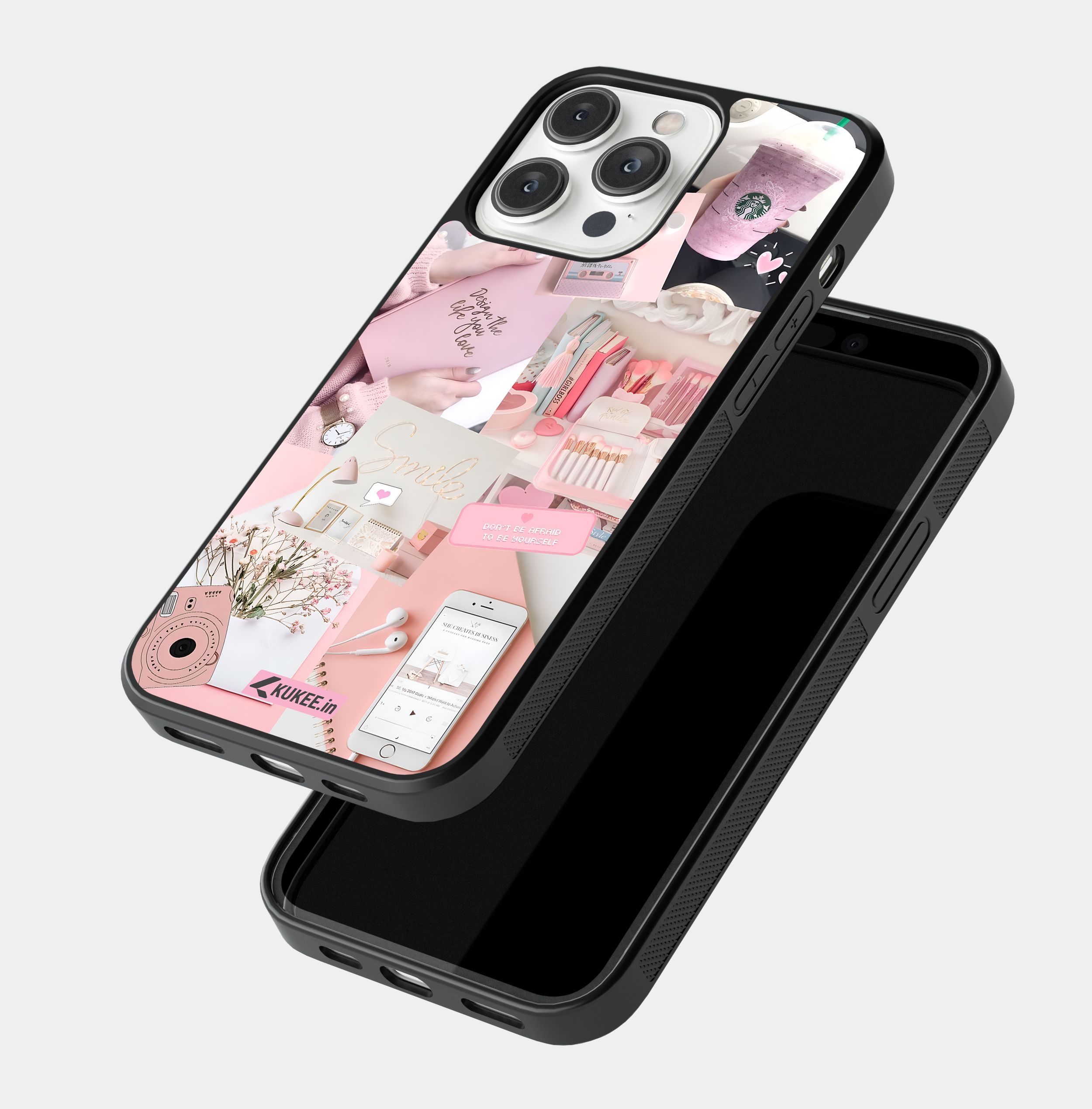 Soft Pink Themed Mobile Cover - Dreamy Pastel Design