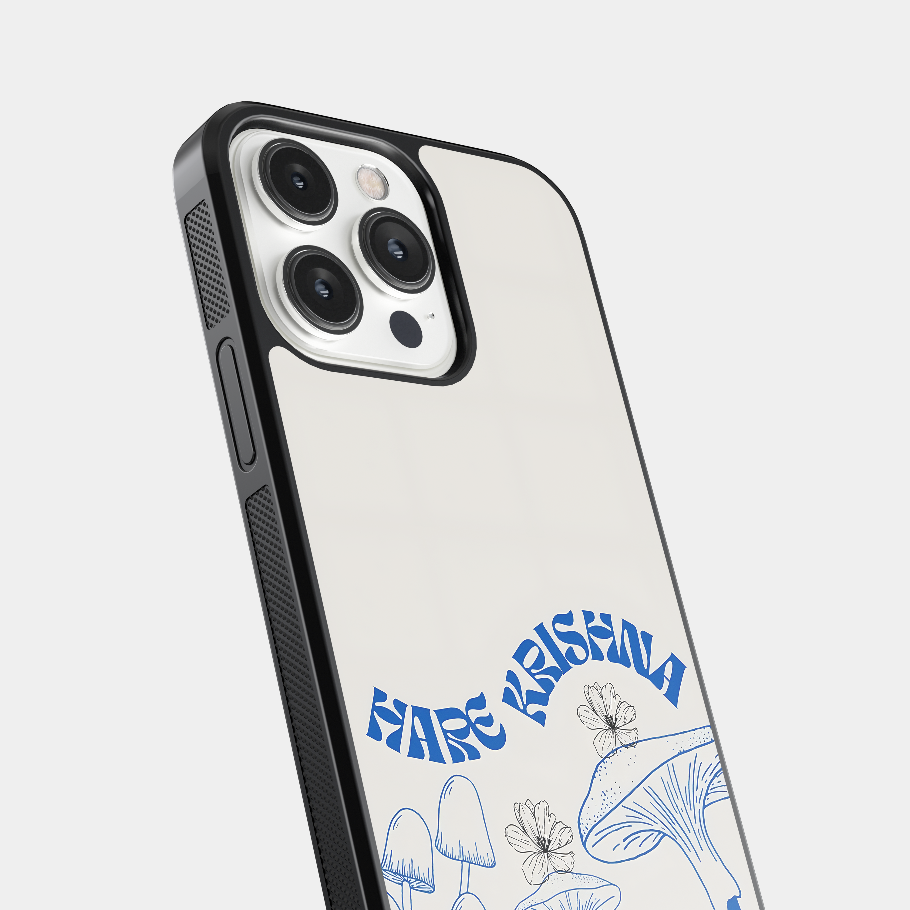 Hare Krishna Mantra with Nature Art - Spiritual Mobile Cover