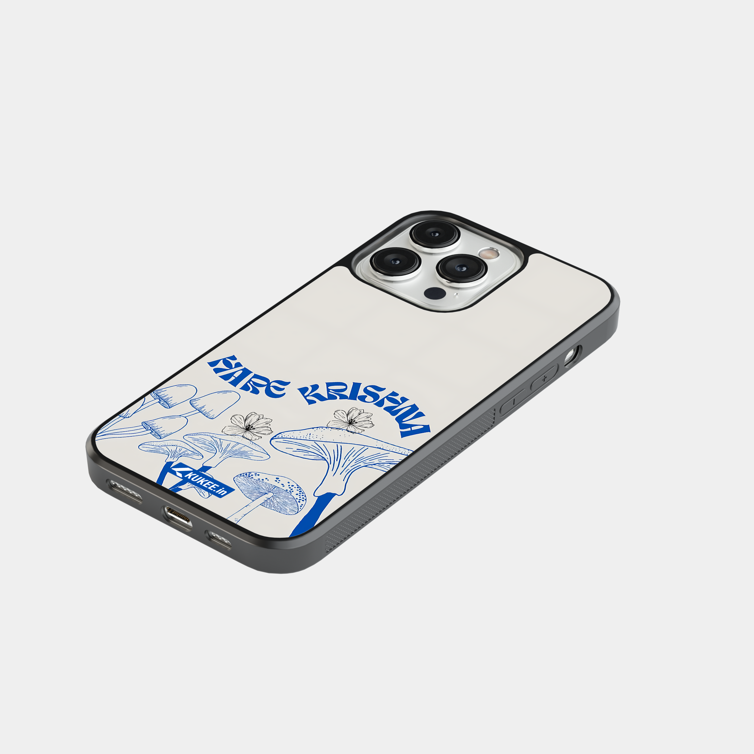 Hare Krishna Mantra with Nature Art - Spiritual Mobile Cover