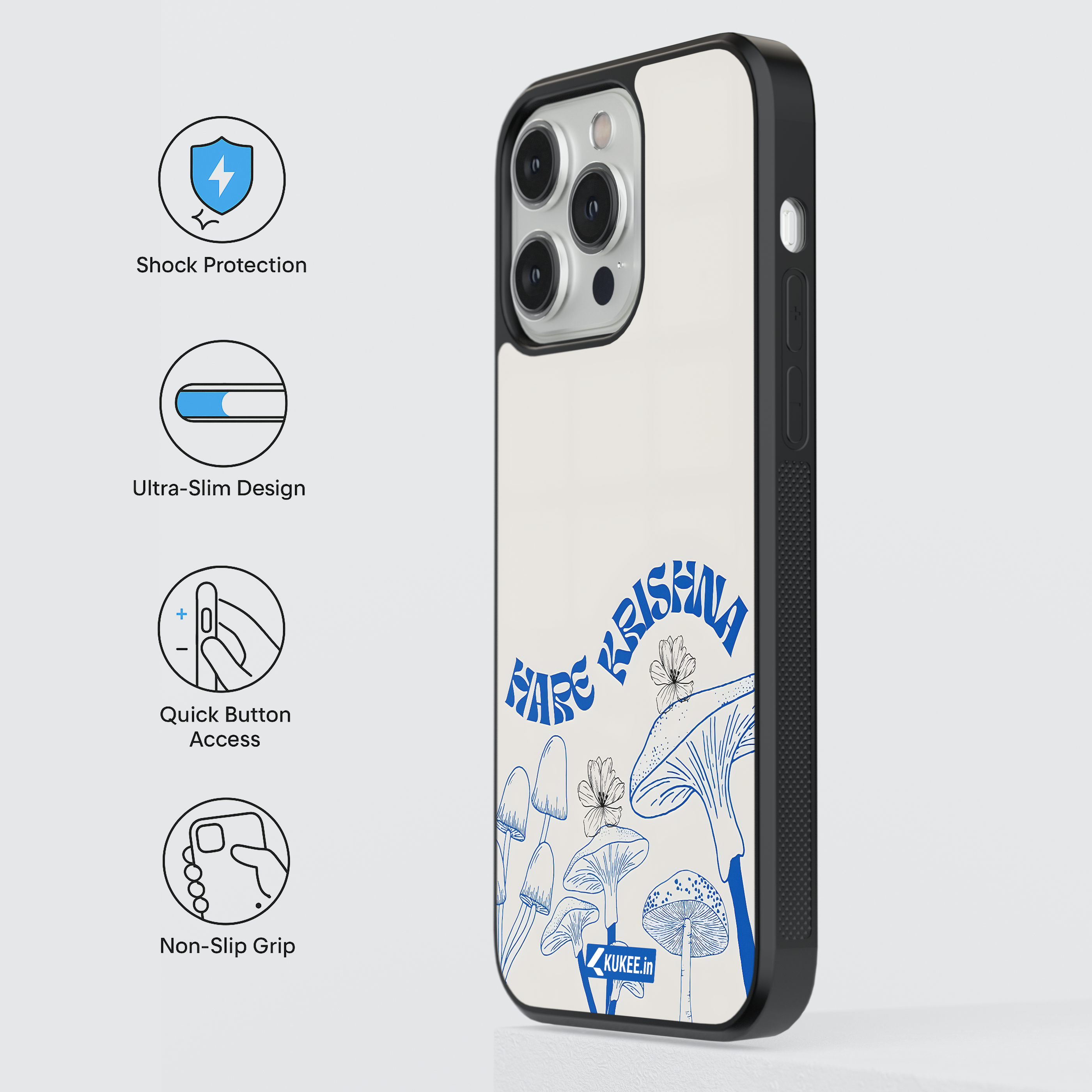 Hare Krishna Mantra with Nature Art - Spiritual Mobile Cover