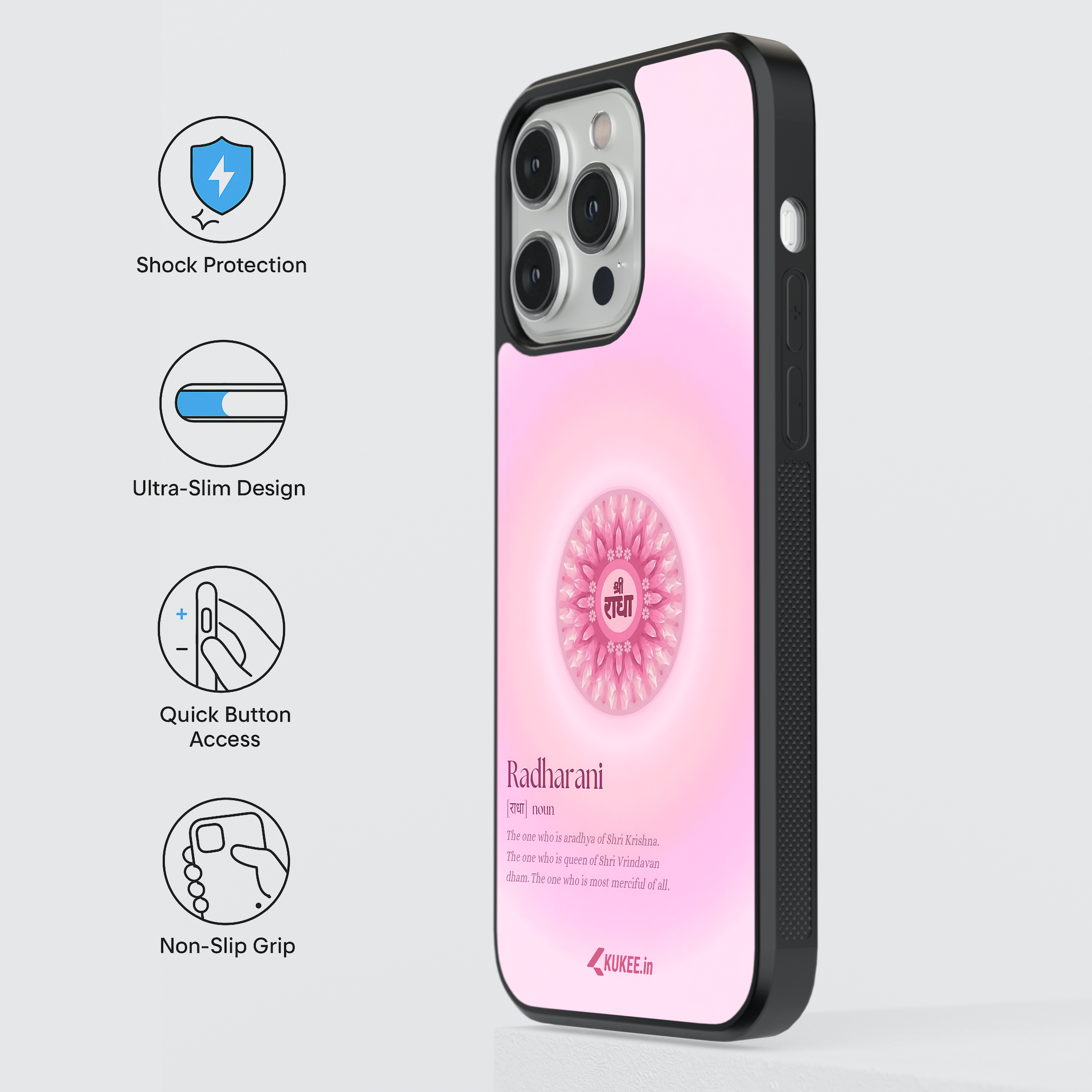 Radharani Mandala Mobile Case - Hindu Goddess Spiritual Art