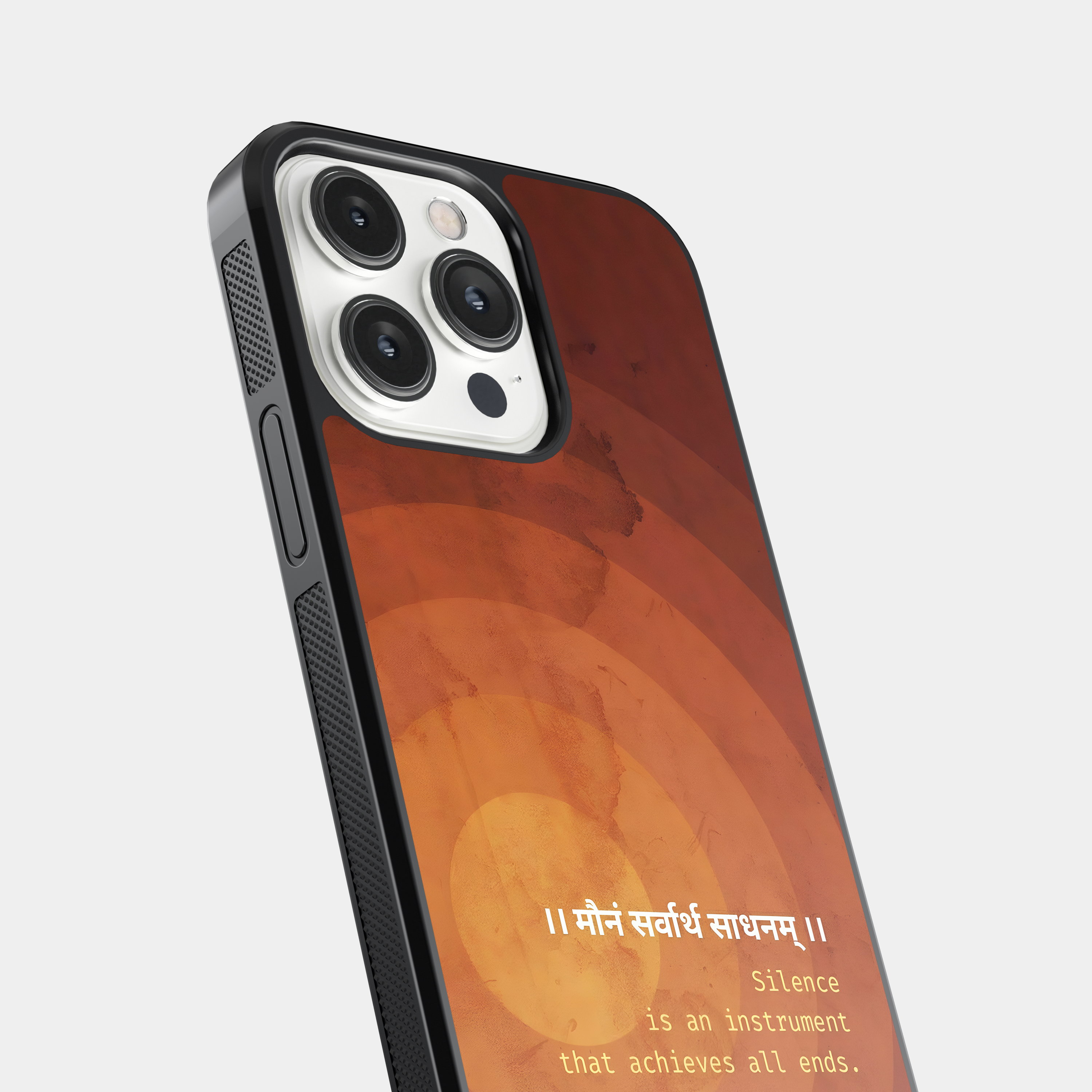 Maun Sarvartha Sadhanam - Sanskrit Quote Mobile Case - Silence is an Instrument