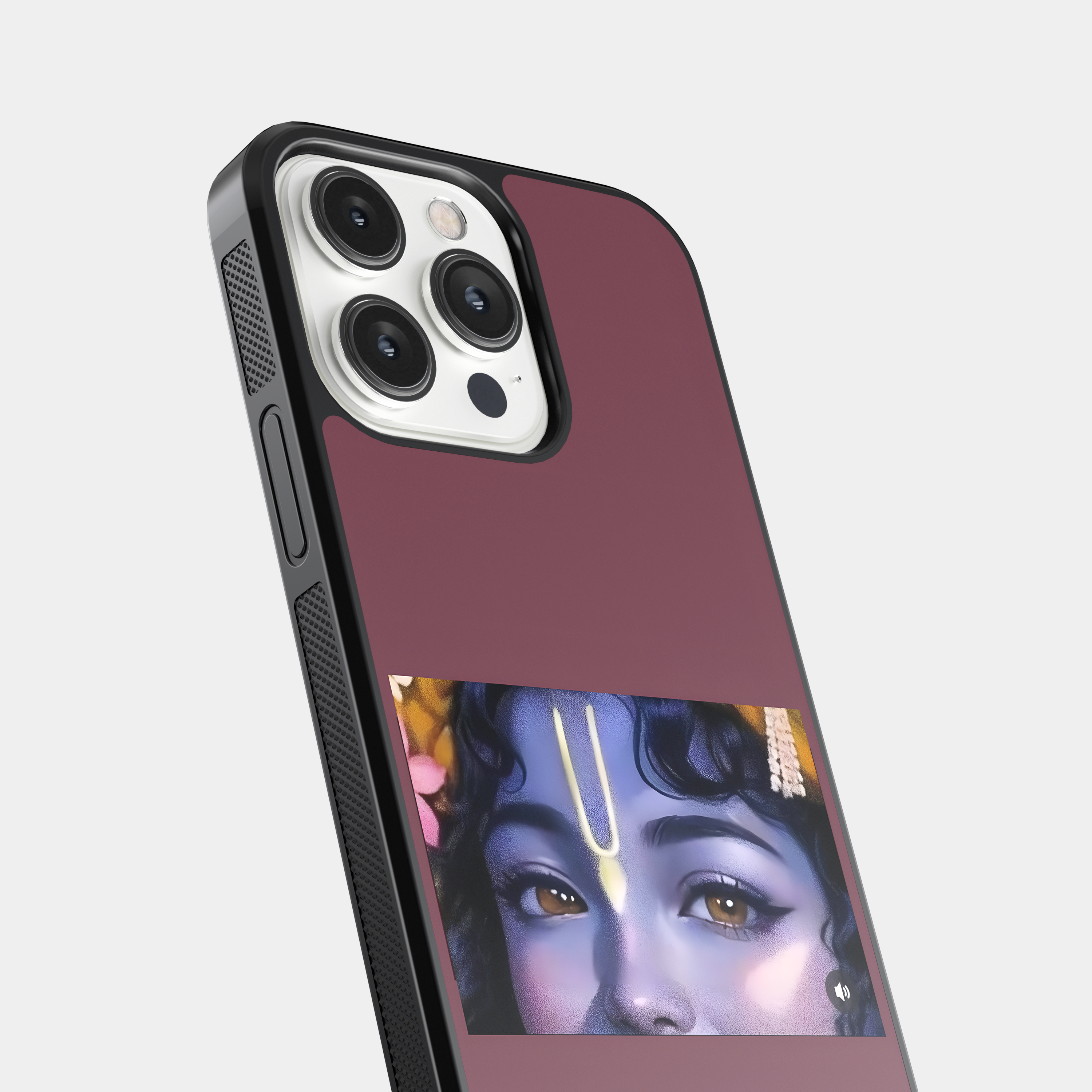 Lord Krishna Eyes Mobile Case - Hindu Spiritual Art