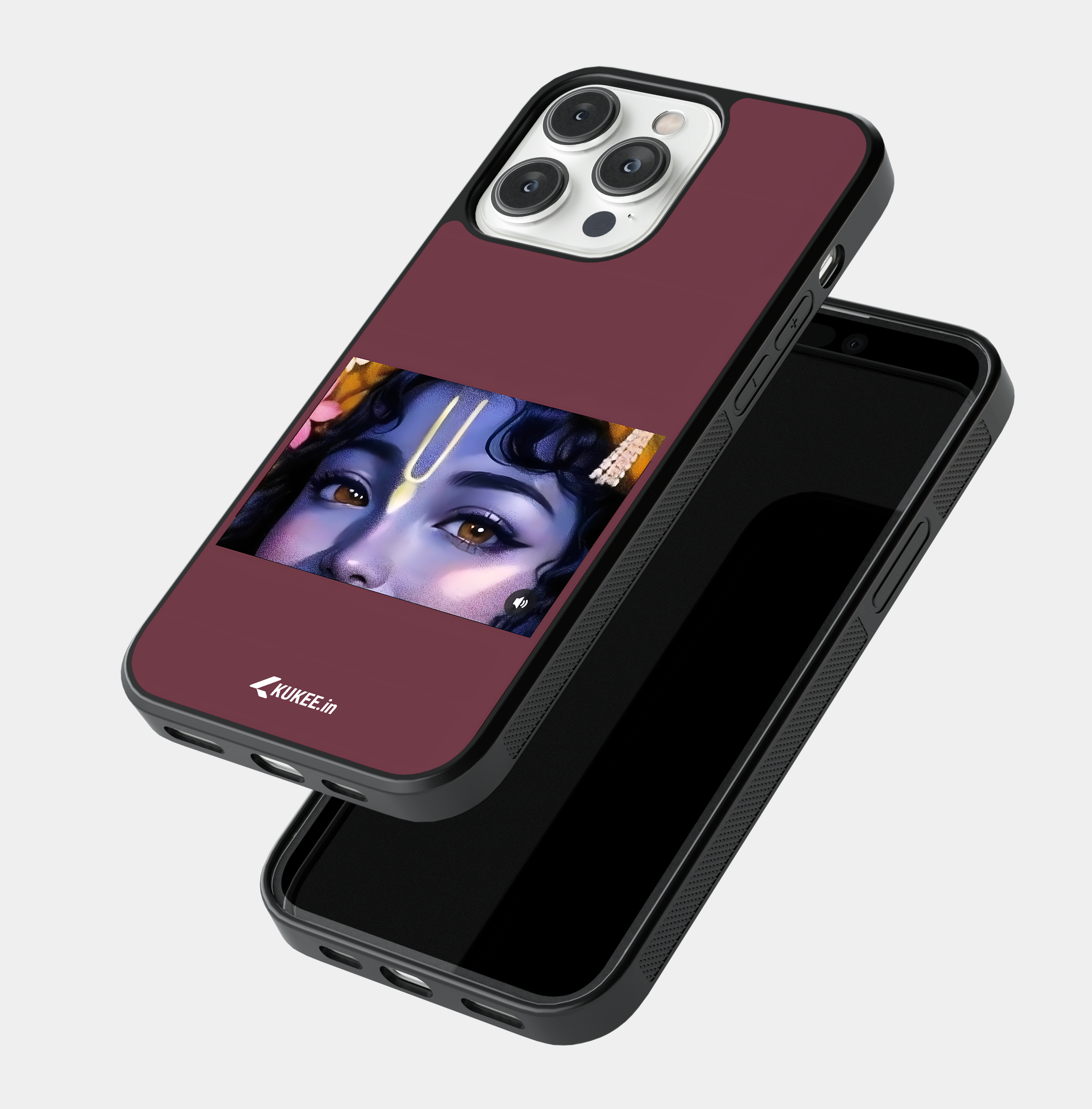 Lord Krishna Eyes Mobile Case - Hindu Spiritual Art