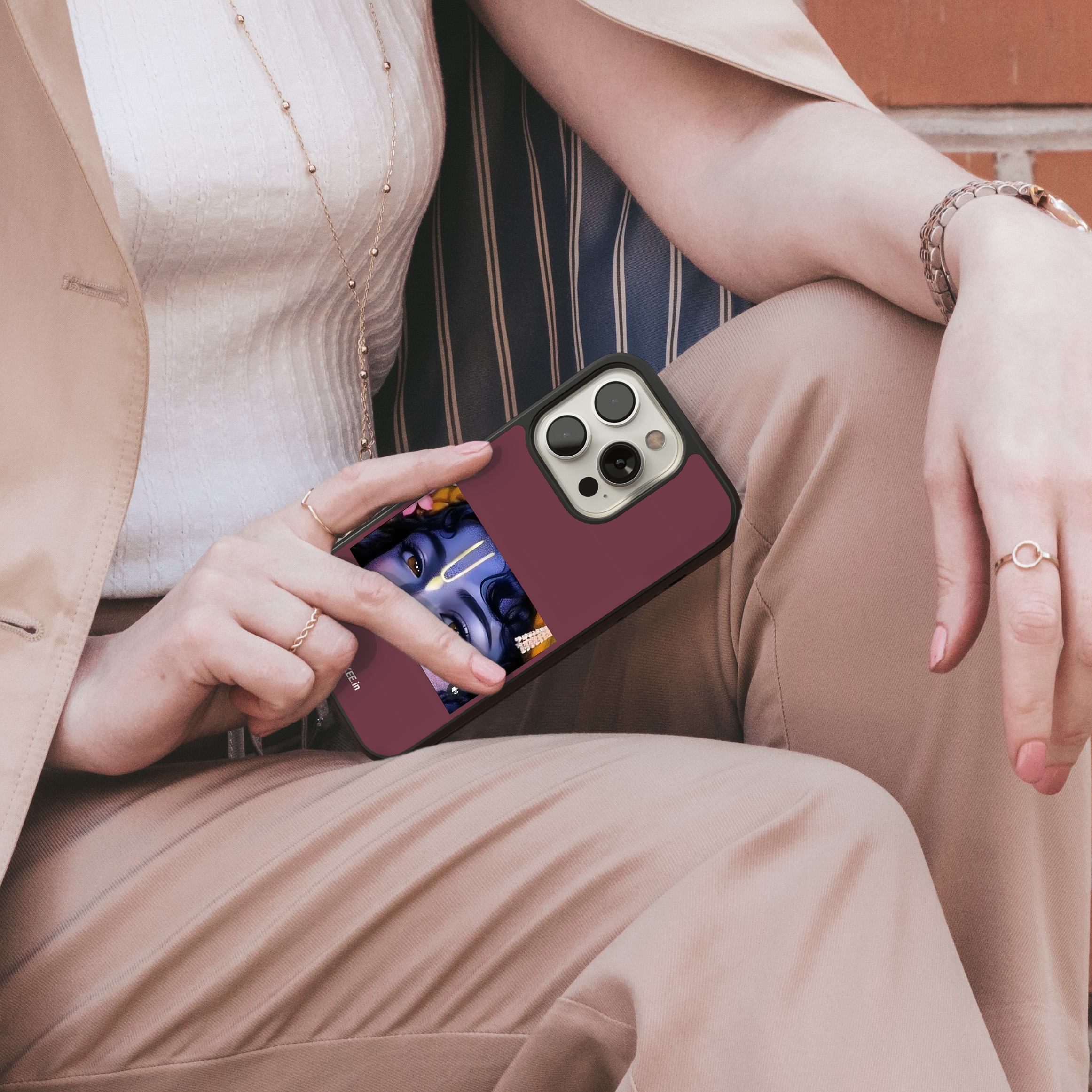 Lord Krishna Eyes Mobile Case - Hindu Spiritual Art