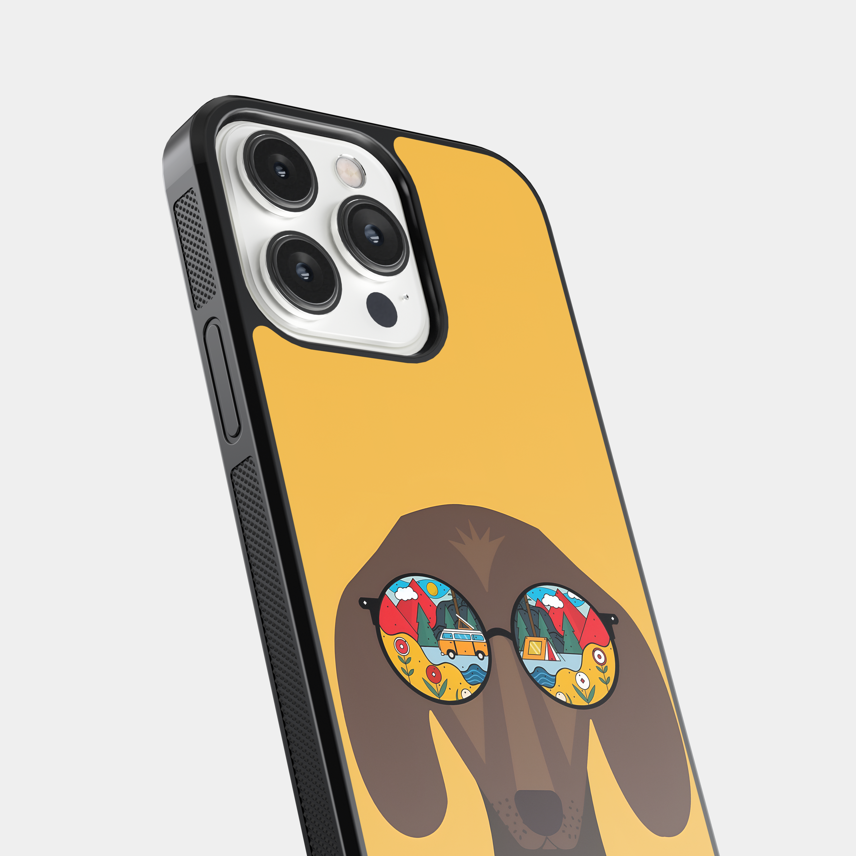 Funny Dog Camper Mobile Cover - Travel Vibes Animal Art