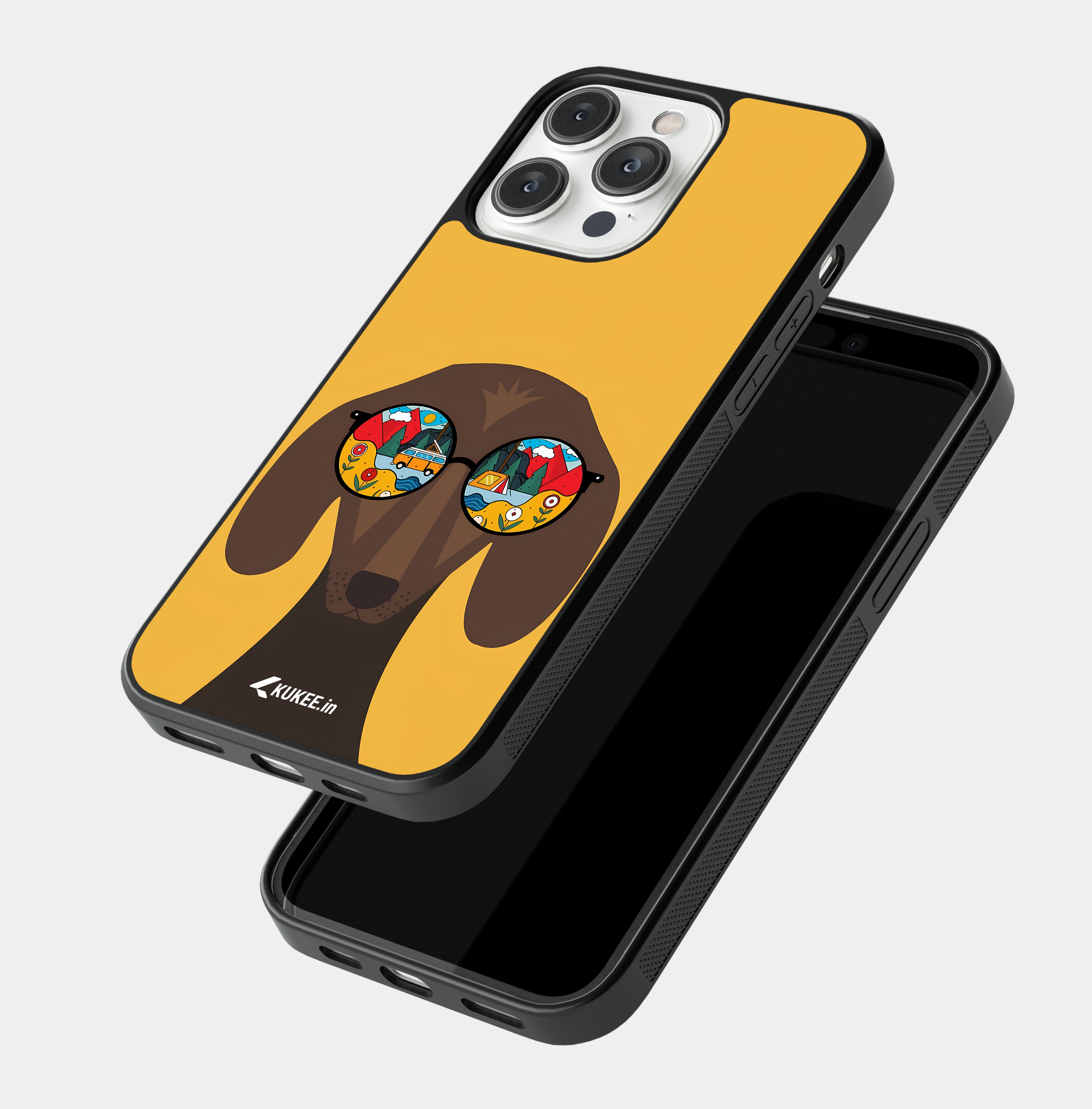 Funny Dog Camper Mobile Cover - Travel Vibes Animal Art