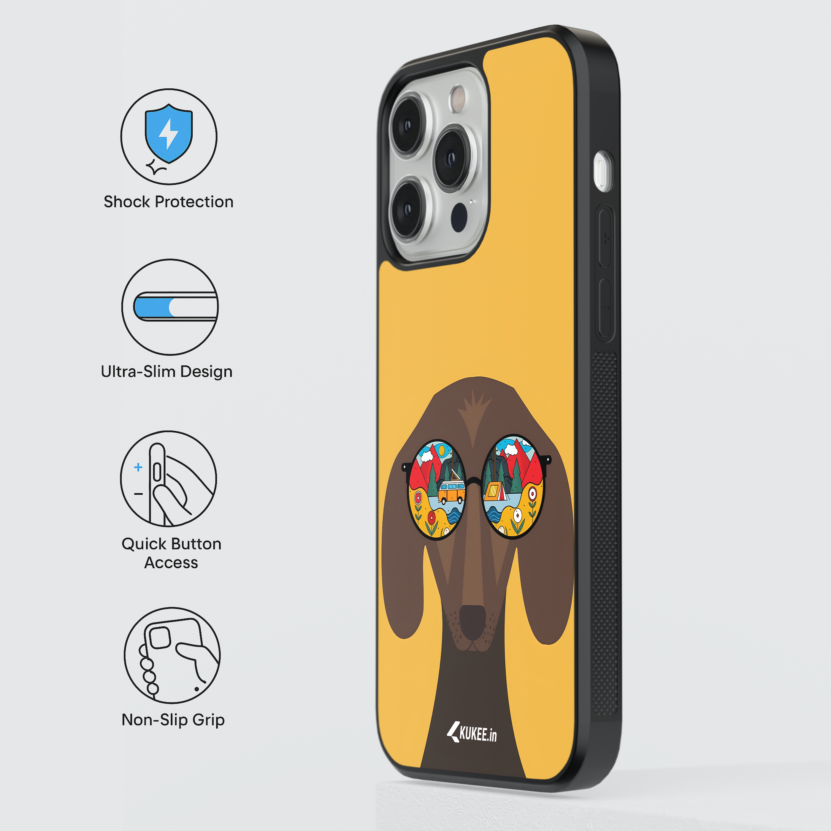 Funny Dog Camper Mobile Cover - Travel Vibes Animal Art