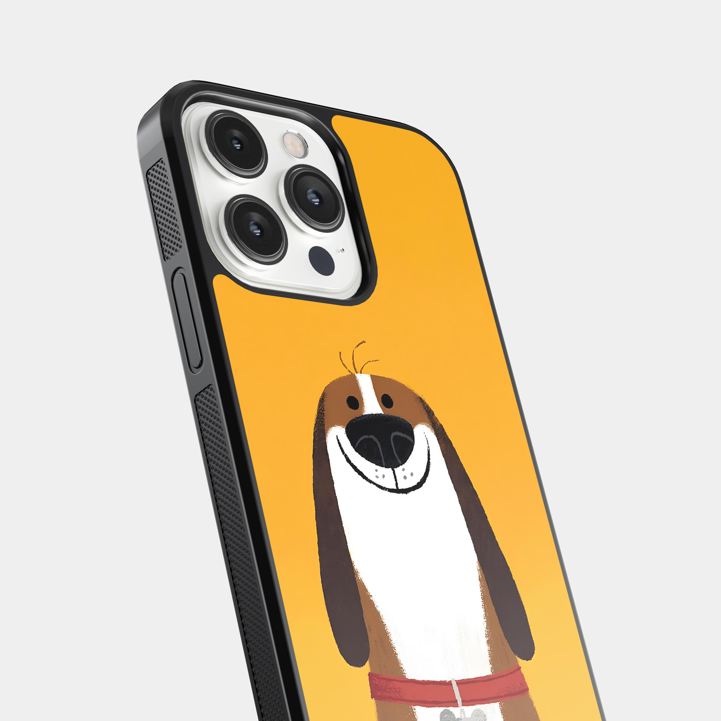 Happy Smiling Pet Playful Dog Mobile Cover - Friendly Animal Design