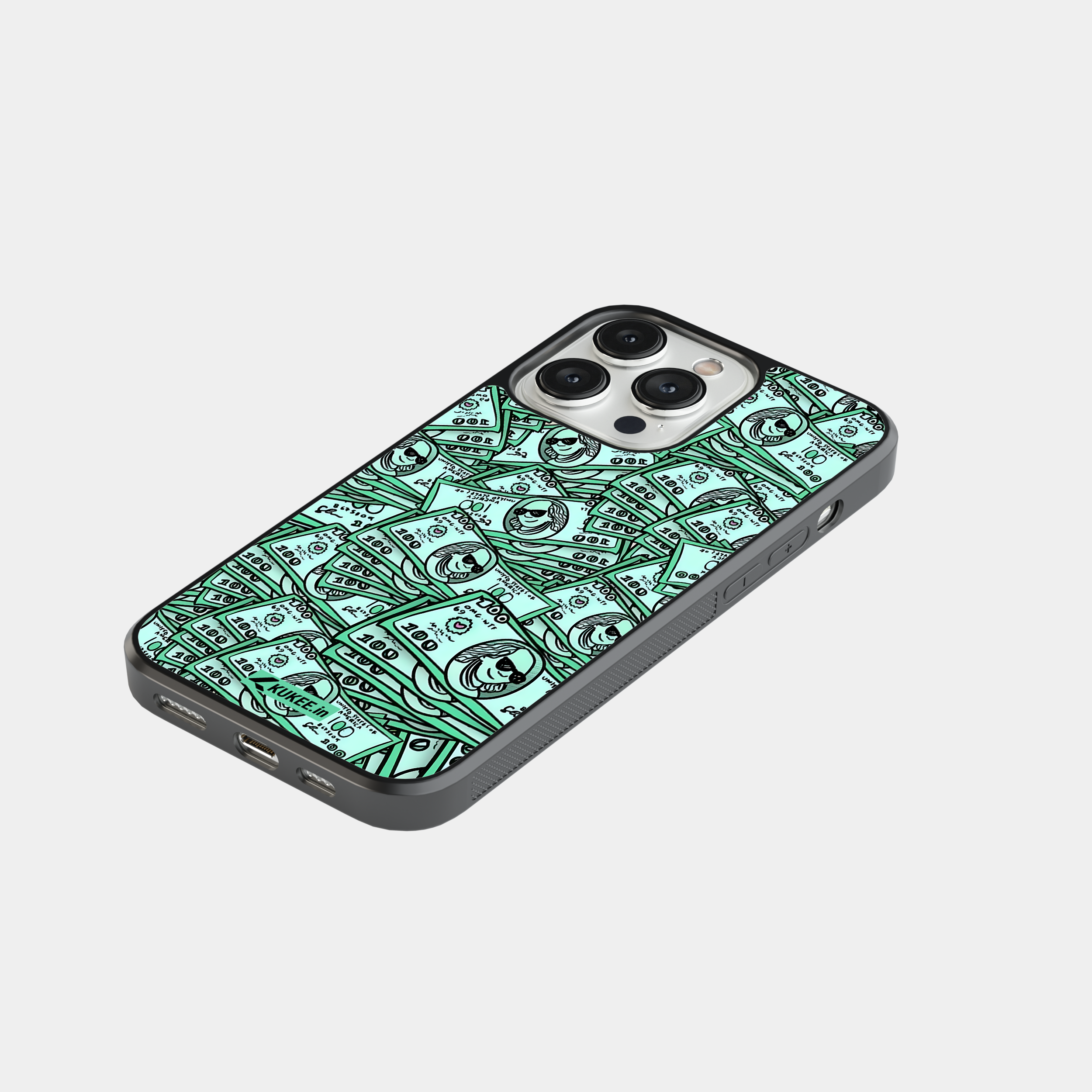 Cartoon Pile of Money Mobile Case - Funny Dollar Design