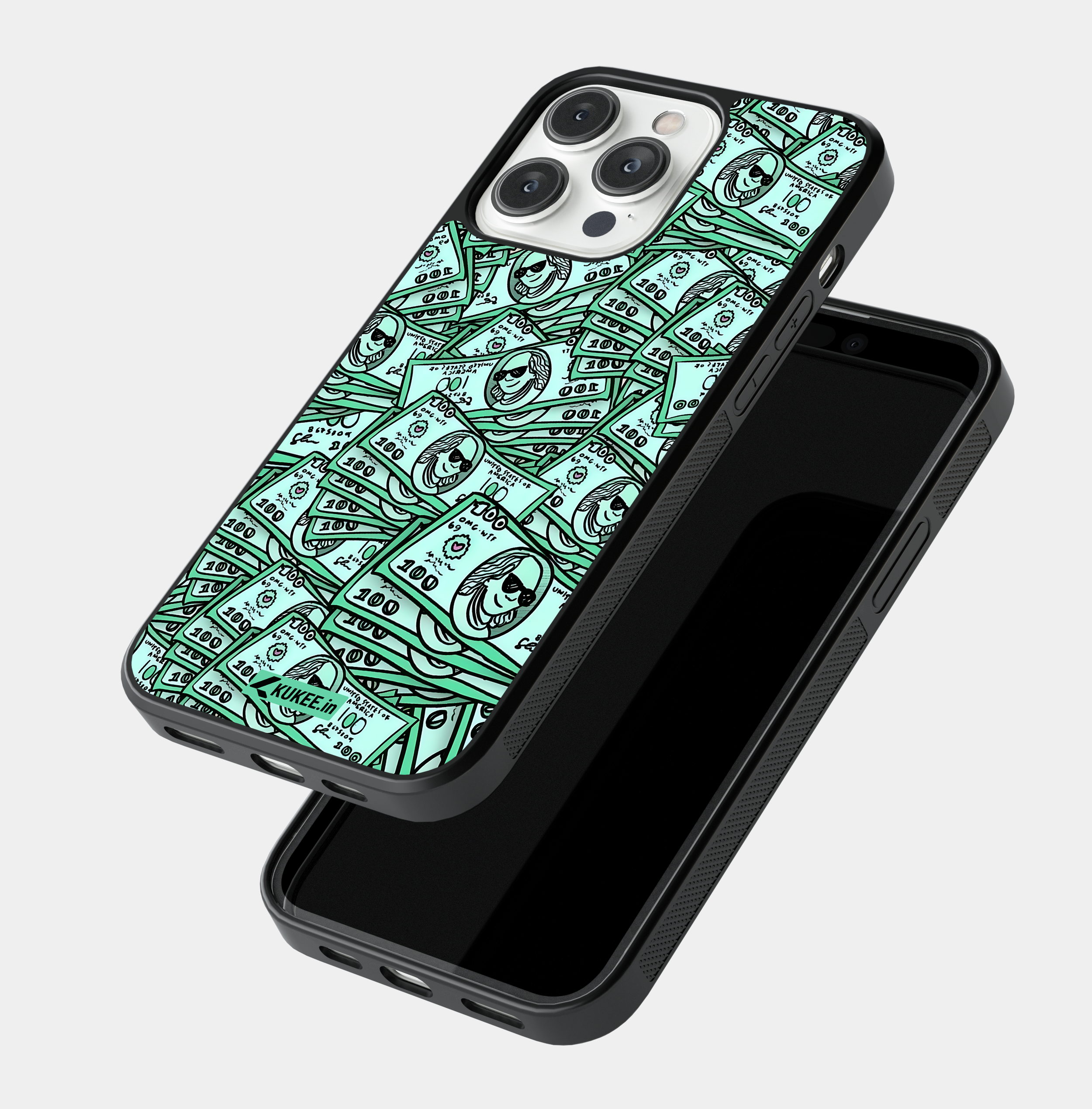 Cartoon Pile of Money Mobile Case - Funny Dollar Design