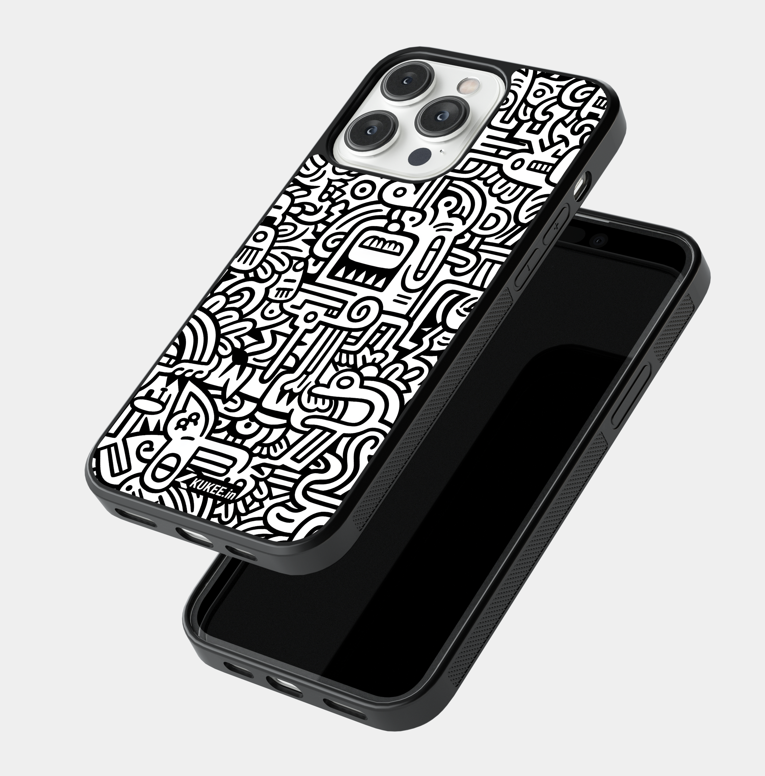 Detailed Abstract Mobile Cover - Modern Doodle Pattern