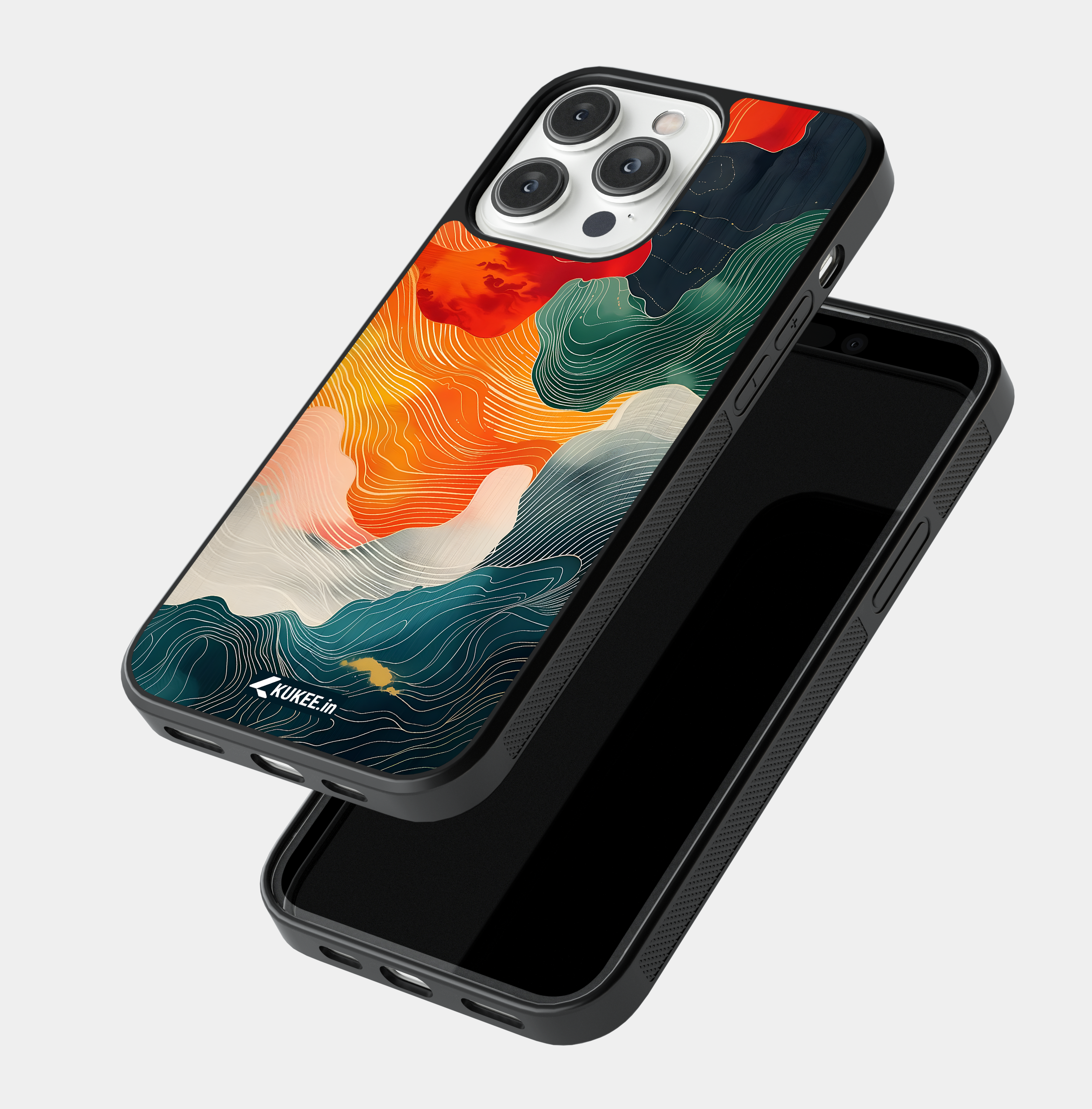 Vibrant Abstract Line Art Mobile Case - Colorful Flowing Design