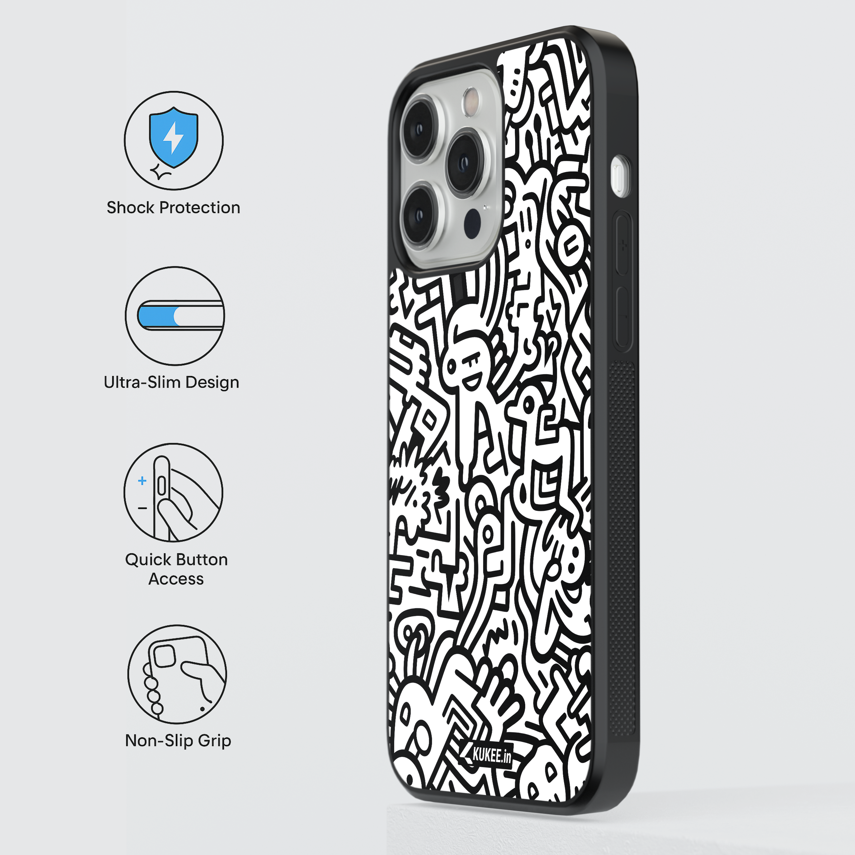 Funky Doodle Mobile Cover - Urban Art Design