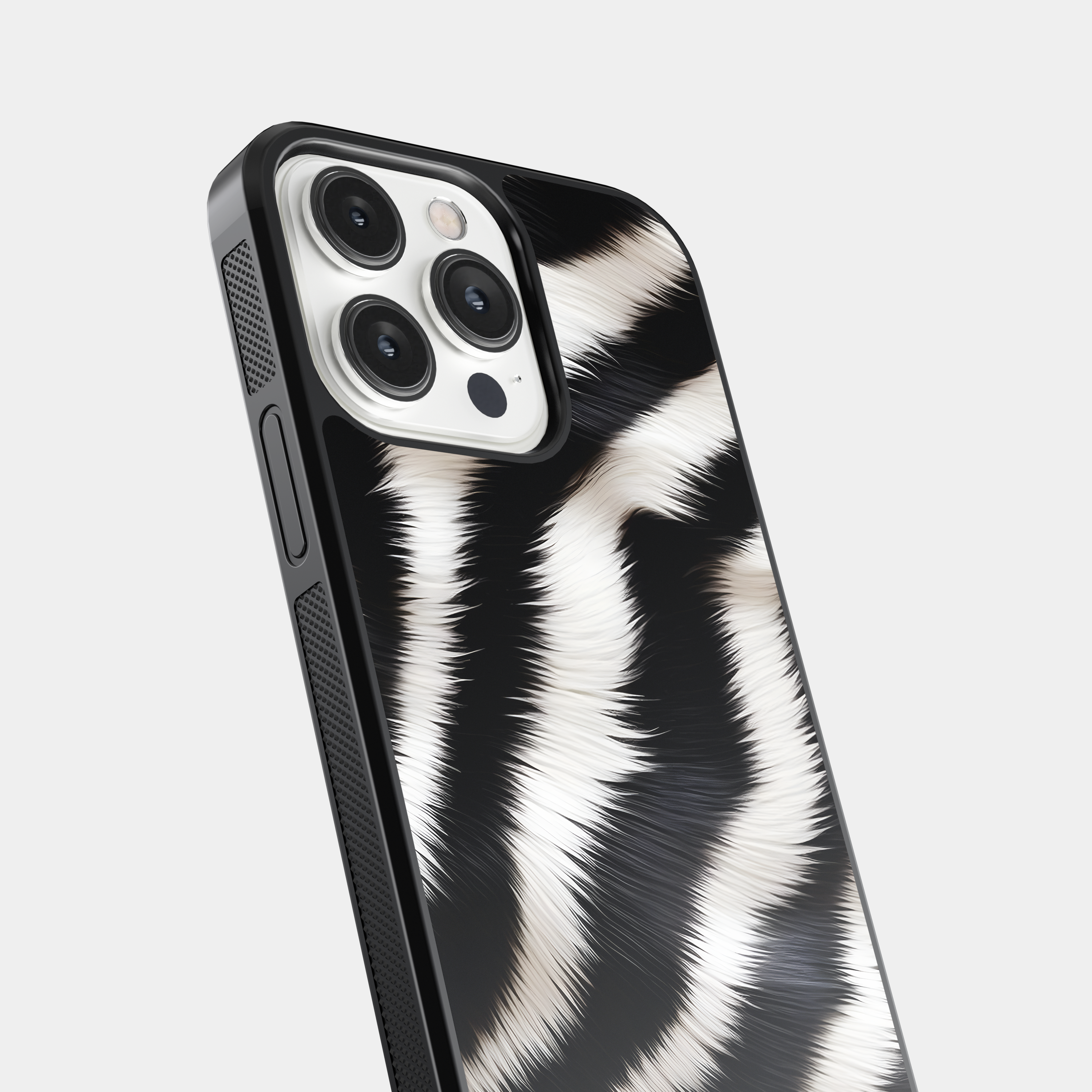 Classic Zebra Print Mobile Case - Bold Black and White Stripes