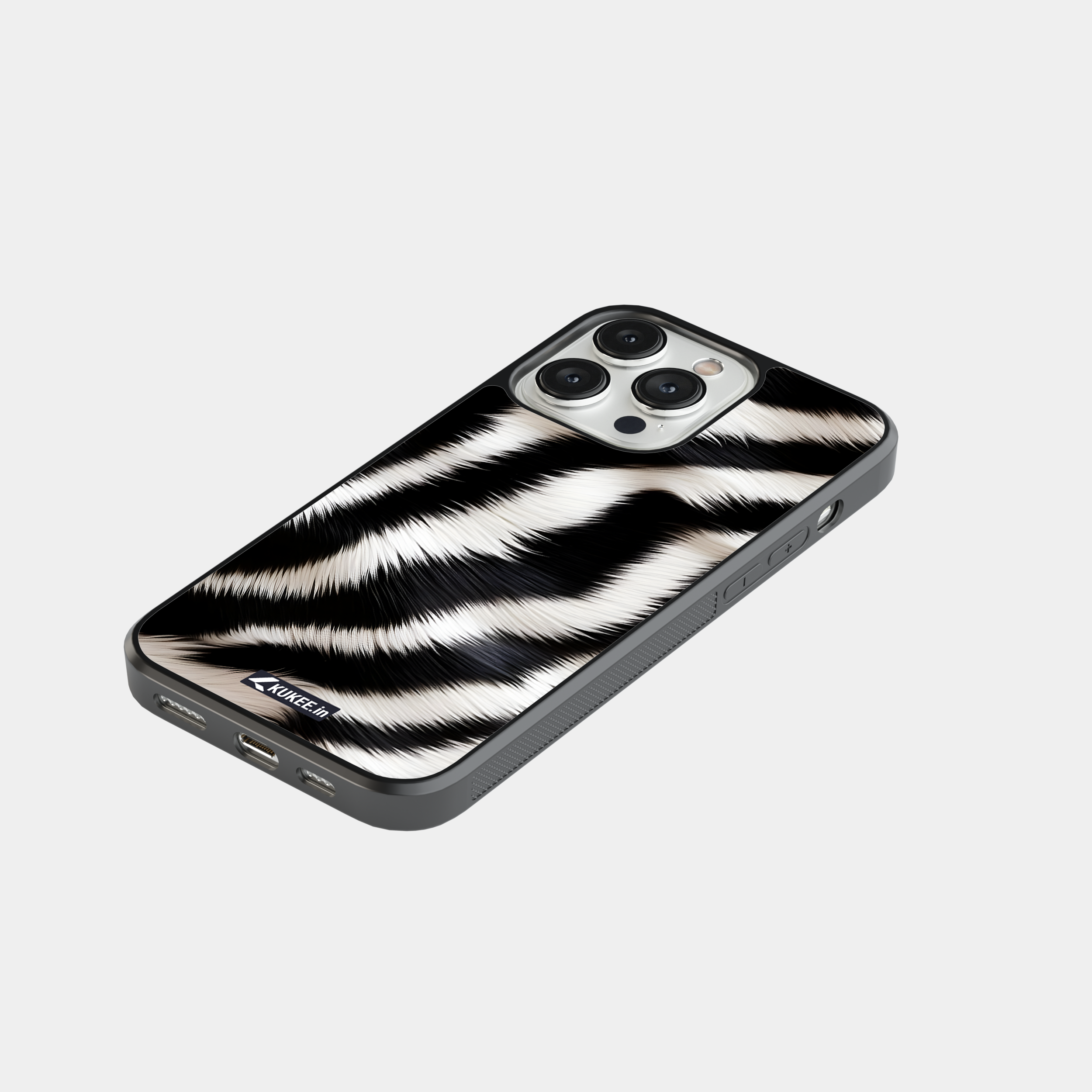 Classic Zebra Print Mobile Case - Bold Black and White Stripes