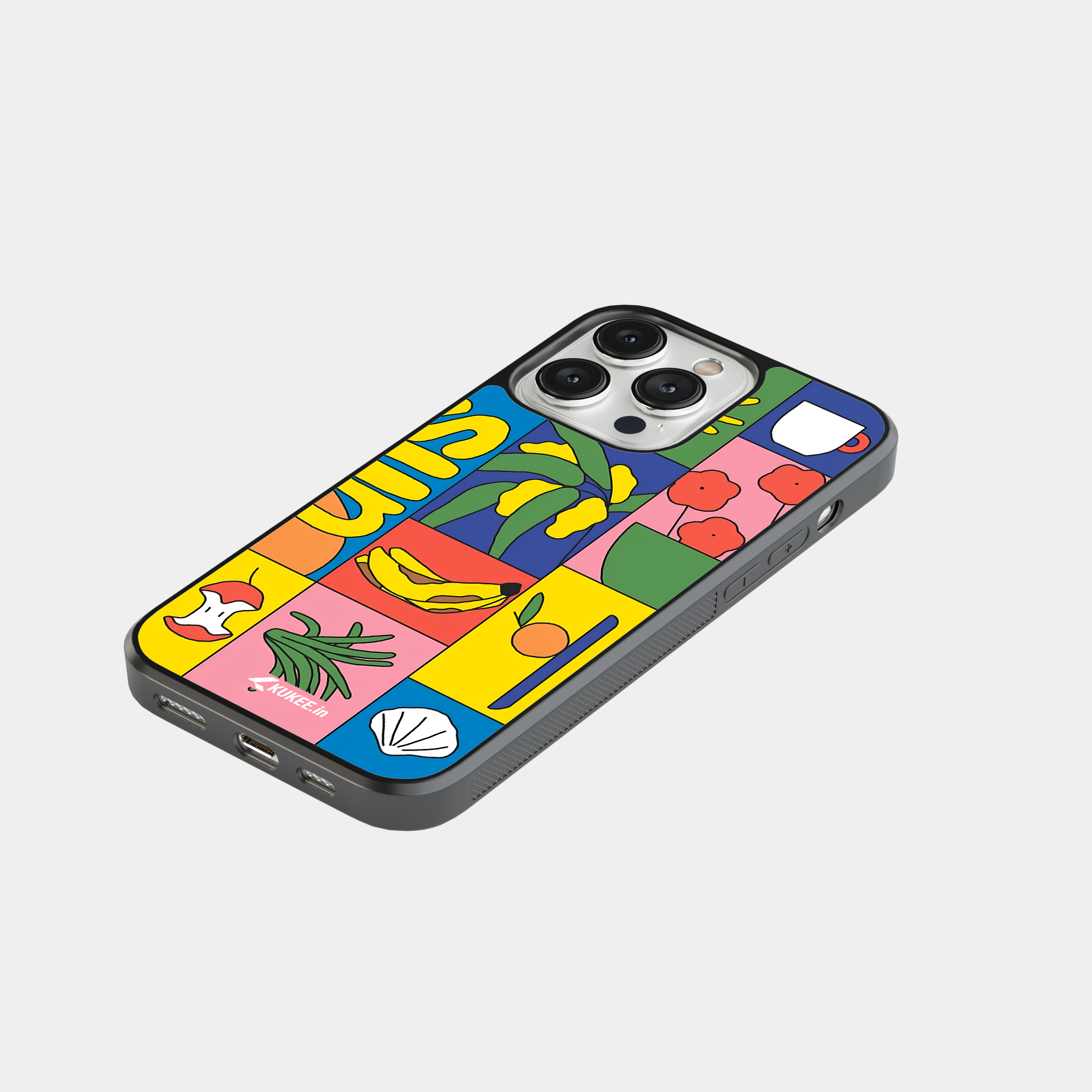 Bright Abstract Mobile Cover - Funky Illustrated Collage