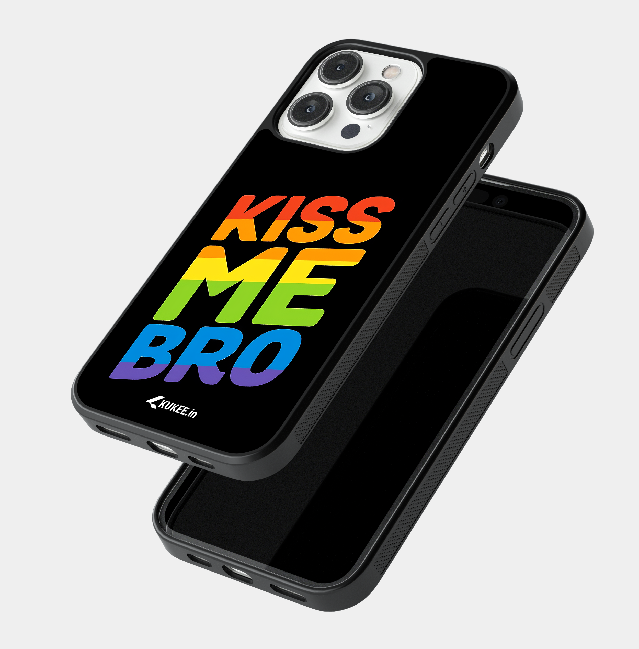 Kiss Me Bro - Bold Rainbow Statement Mobile Cover