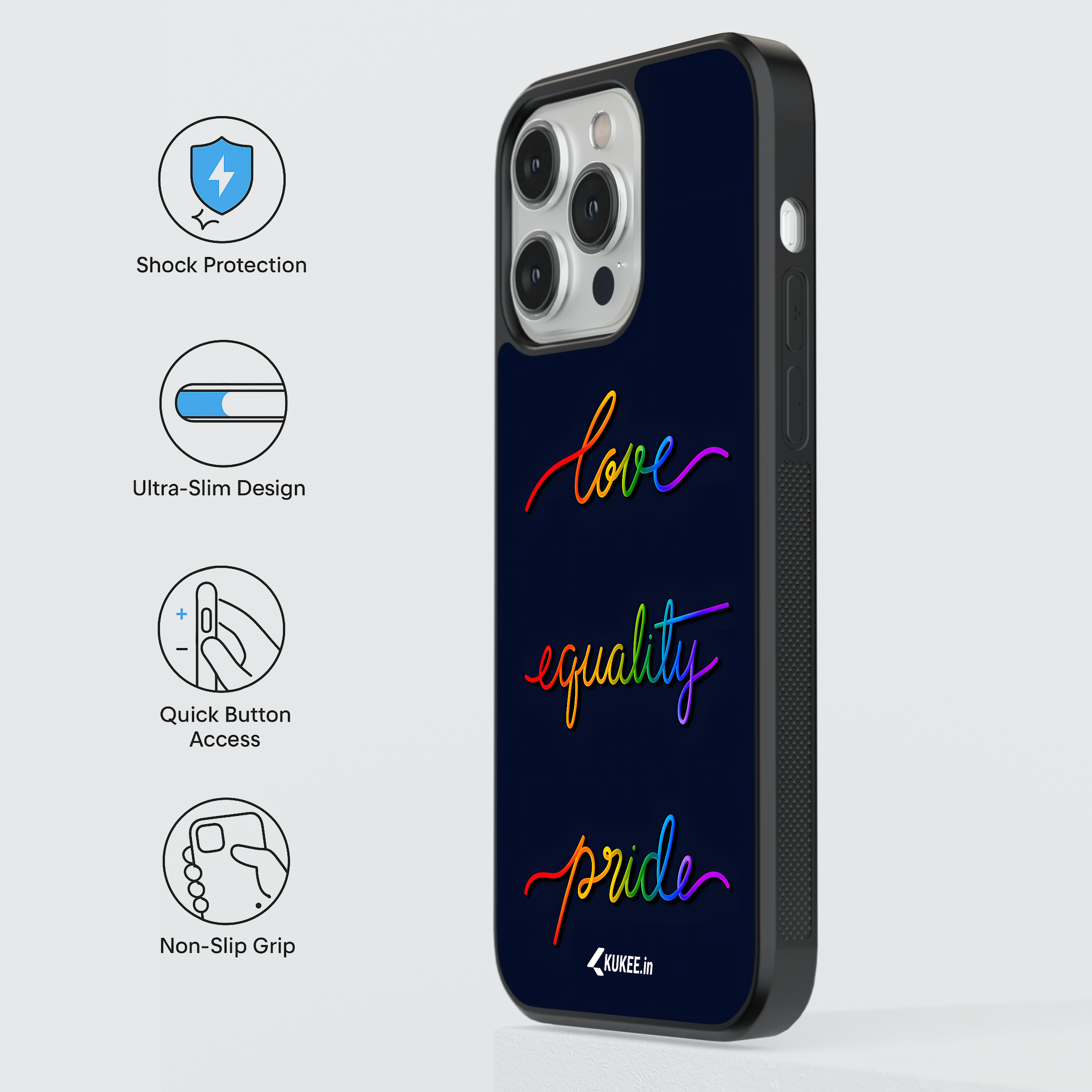 Love Equality Pride - Love Wins Rainbow Text