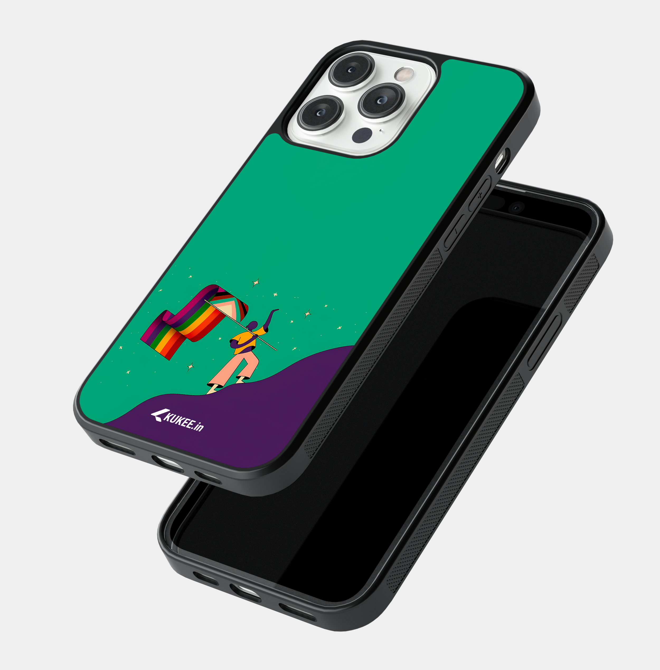 Equality and Progress Rainbow Flag Mobile Cover - LGBTQ