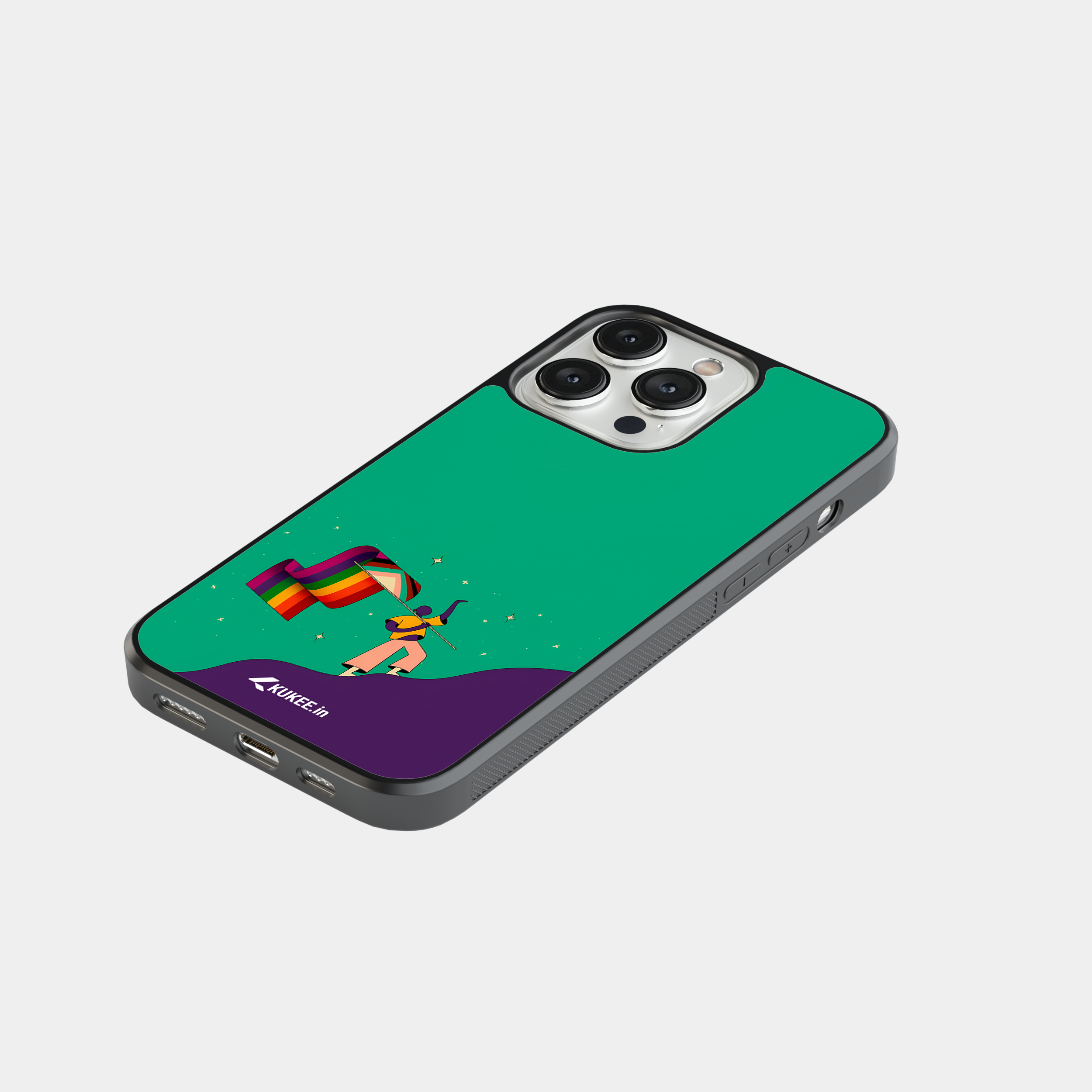 Equality and Progress Rainbow Flag Mobile Cover - LGBTQ