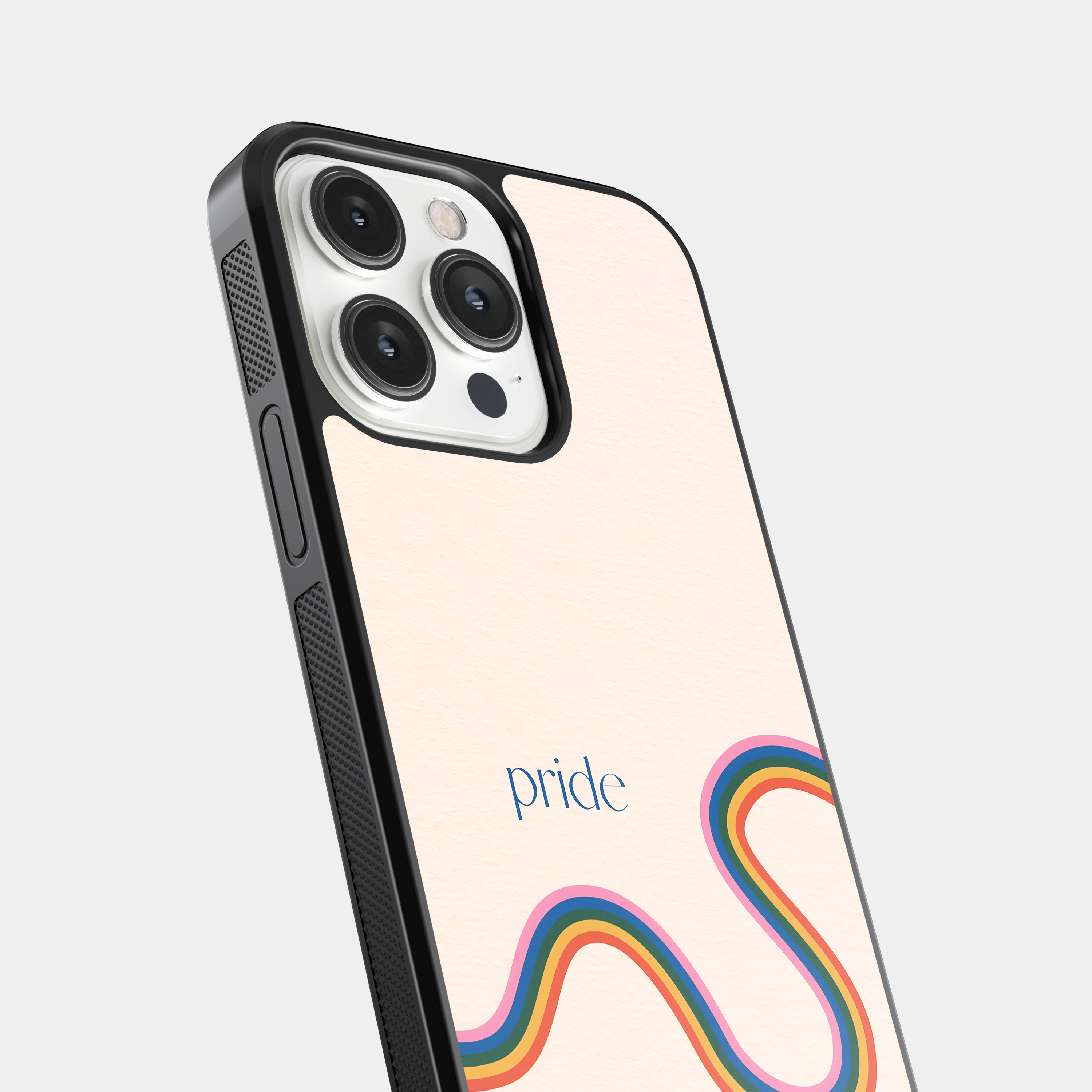 Minimalist Pride Mobile Cover - Rainbow Stripe Design