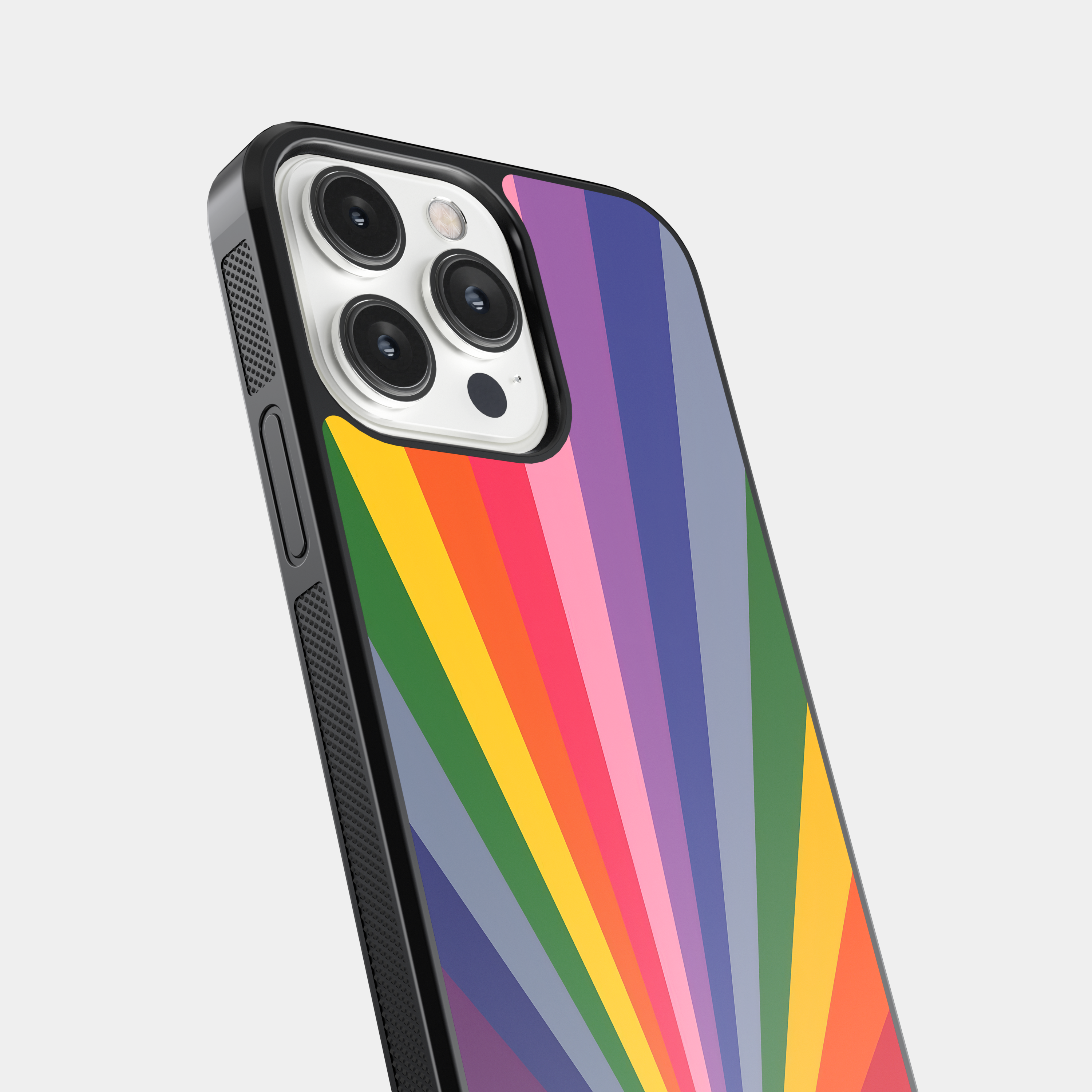 Radiating Rainbow Pride Mobile Case - LGBTQ+ Spectrum