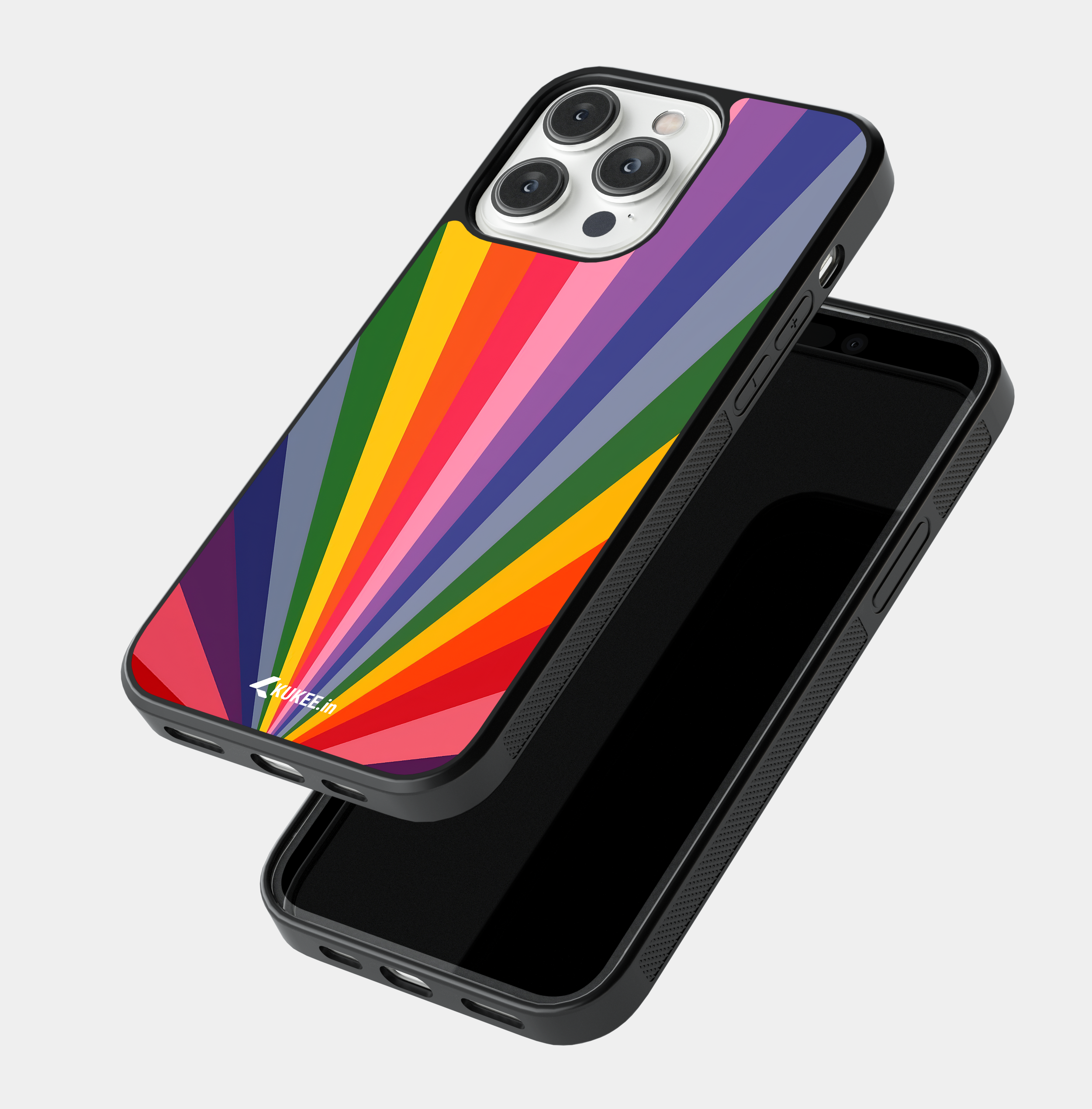 Radiating Rainbow Pride Mobile Case - LGBTQ+ Spectrum
