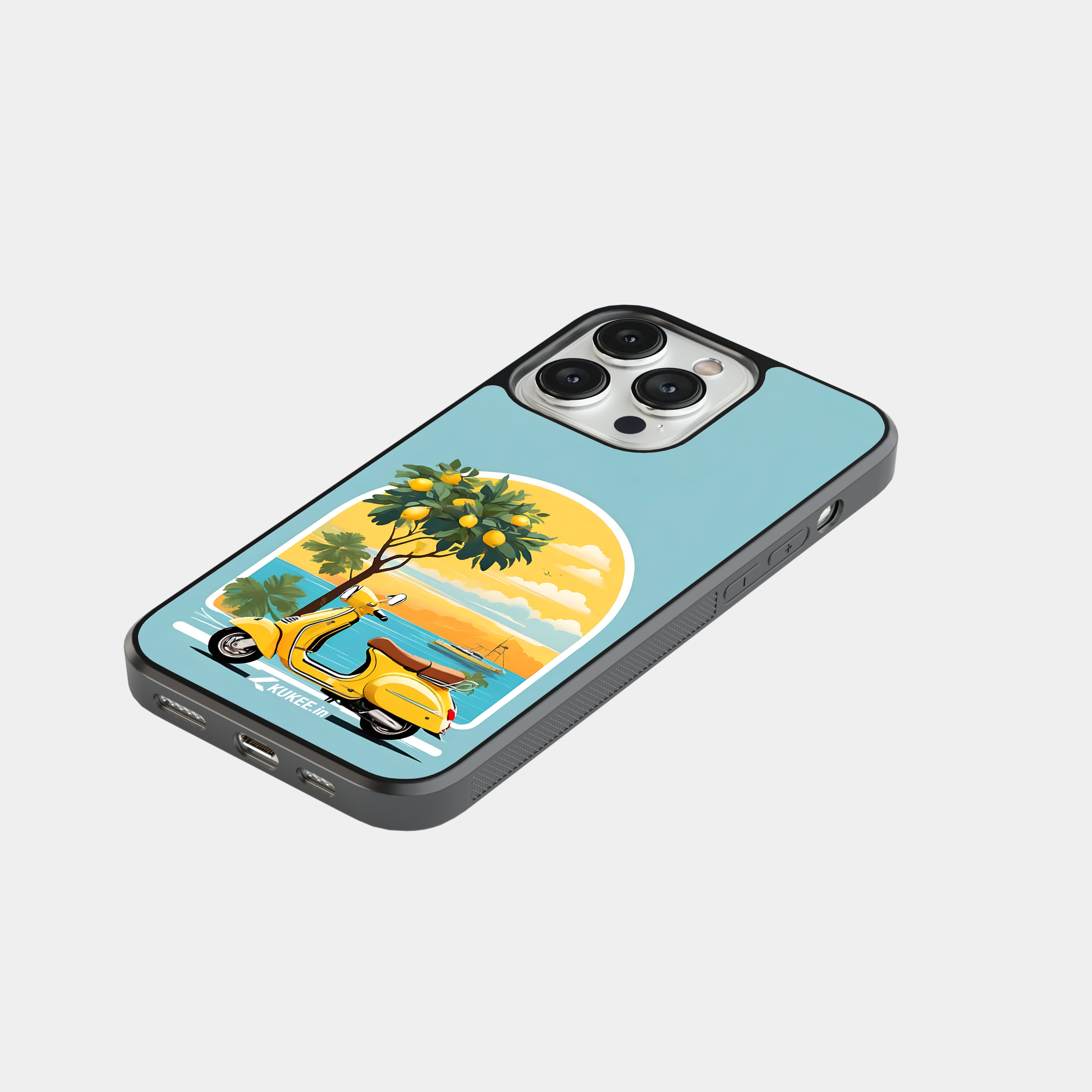 Vintage Vespa Mobile Cover with Lemon Tree Scene