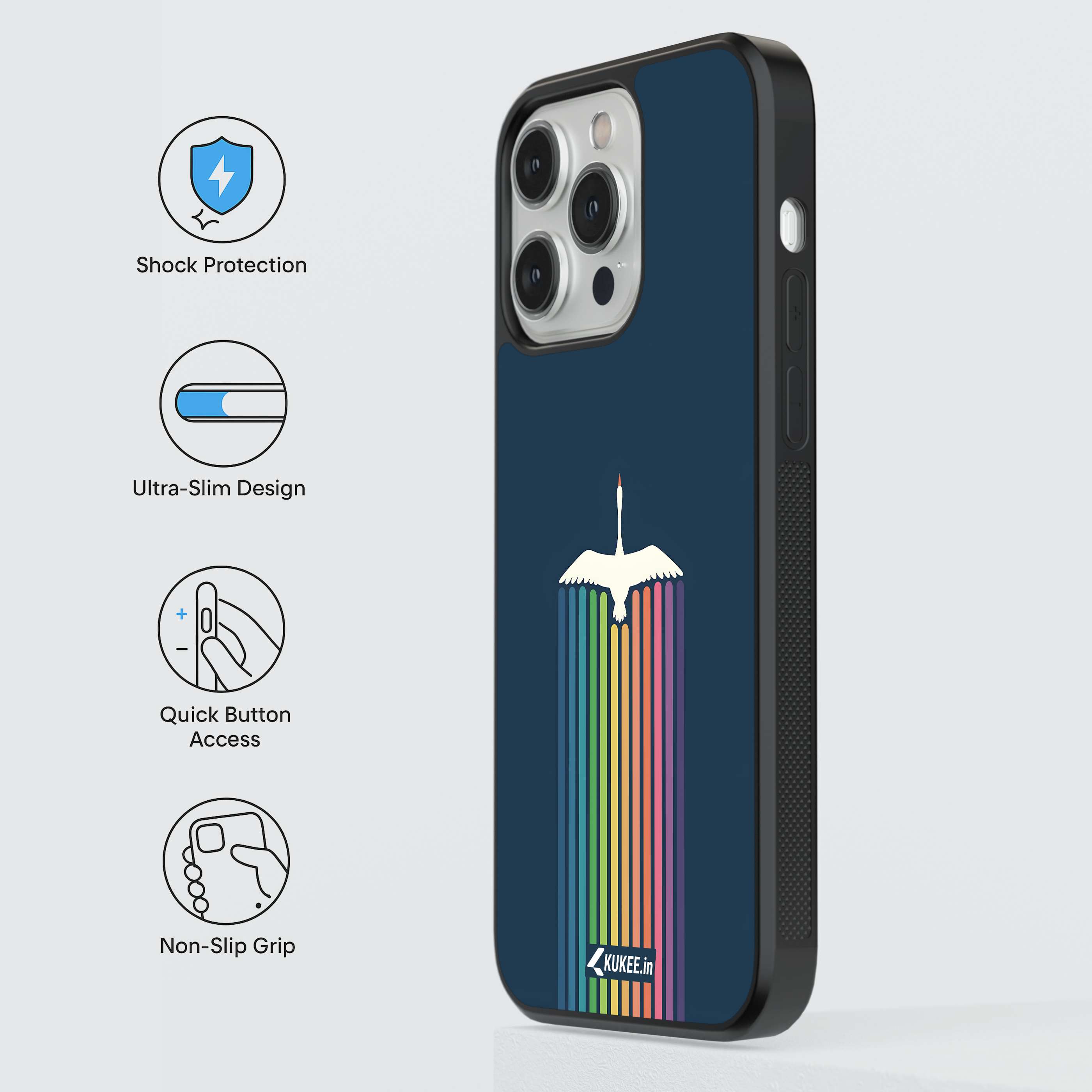 Rainbow Swan Pride Mobile Case - LGBTQ+ Freedom Flight