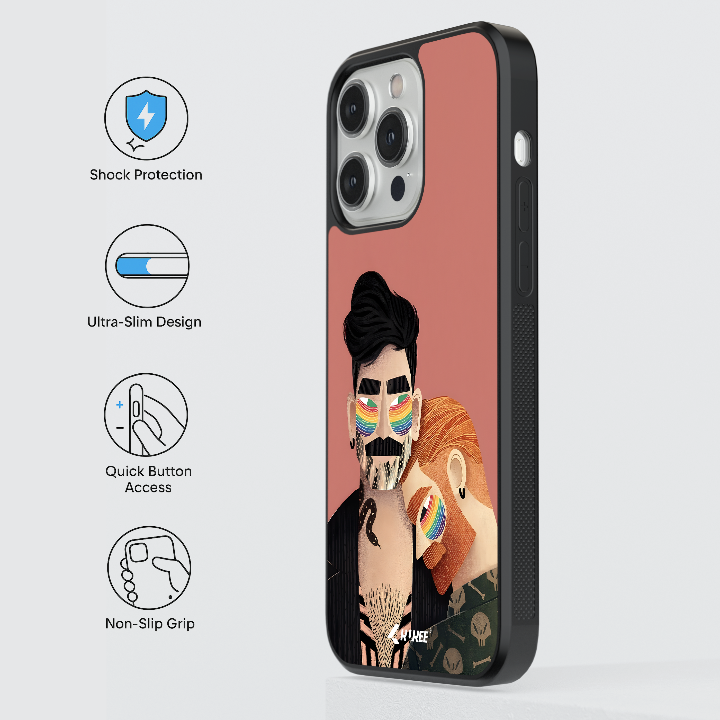 Rainbow Makeup Pride Mobile Case - LGBTQ+ Love