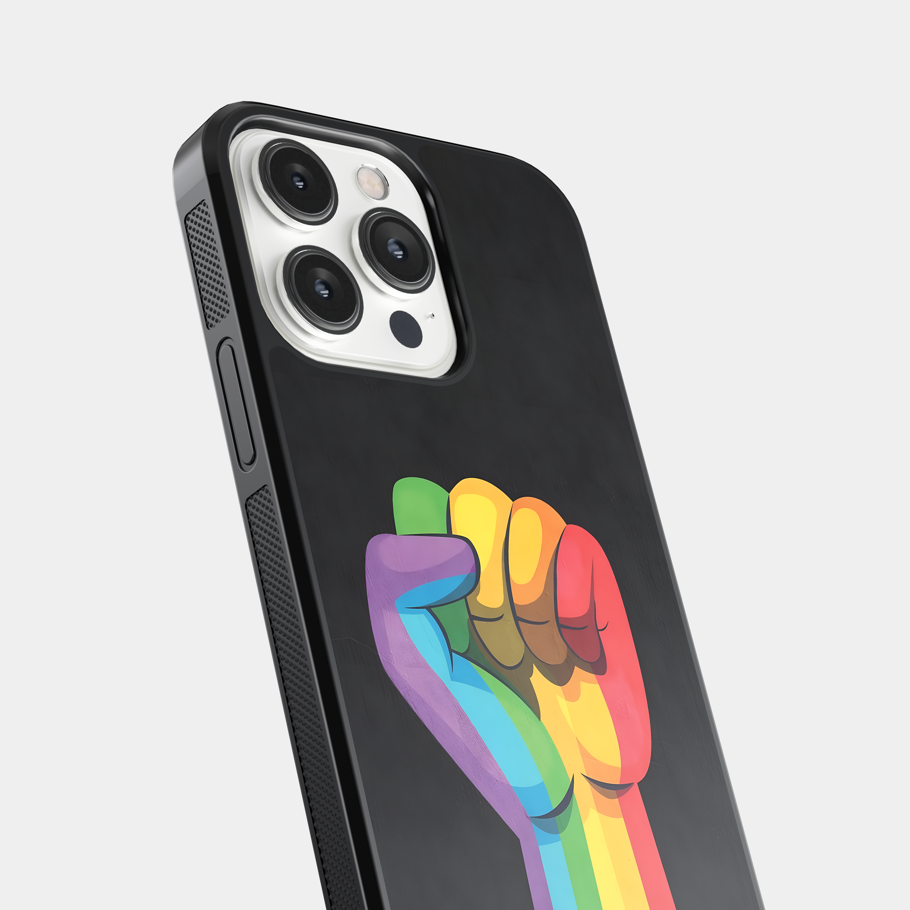 Rainbow Fist Pride Mobile Case - LGBTQ+ Rights Symbol