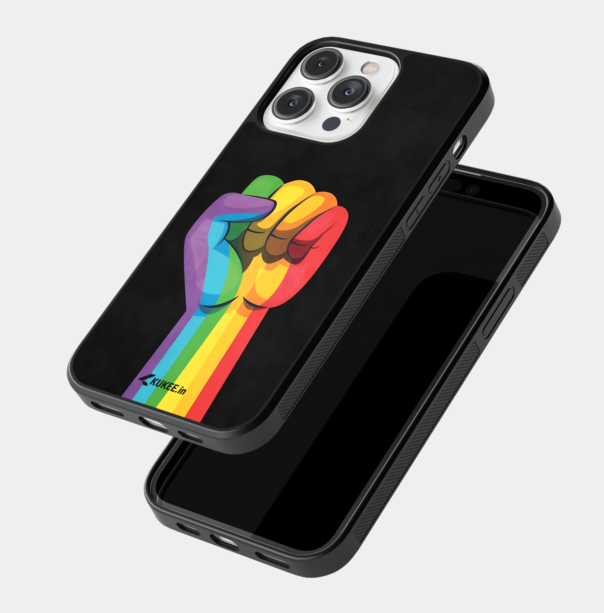Rainbow Fist Pride Mobile Case - LGBTQ+ Rights Symbol