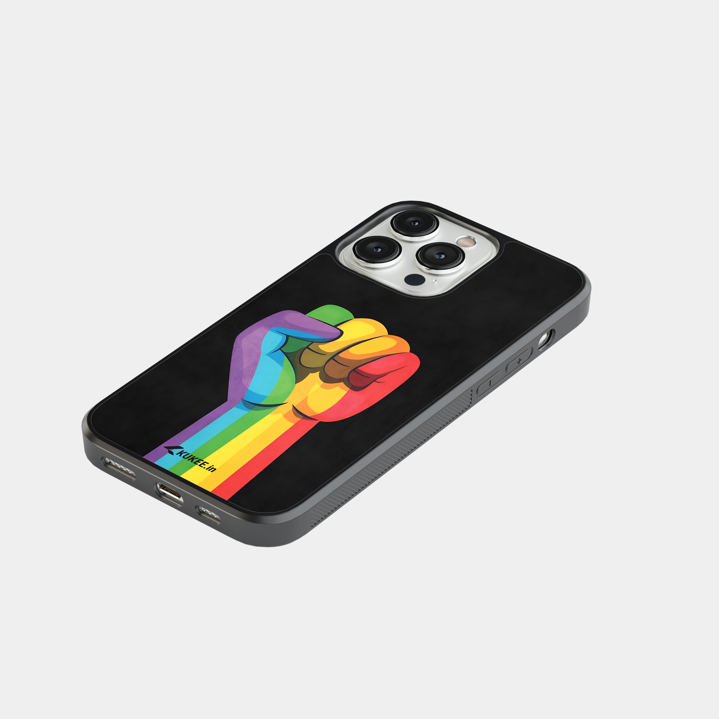 Rainbow Fist Pride Mobile Case - LGBTQ+ Rights Symbol
