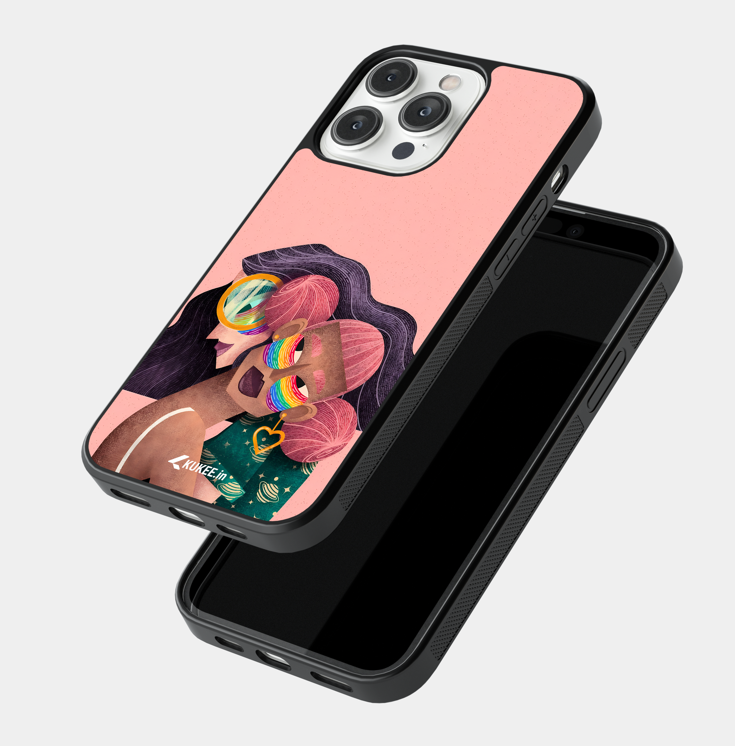 Embracing Rainbow Pride Mobile Case - LGBTQ+ Love