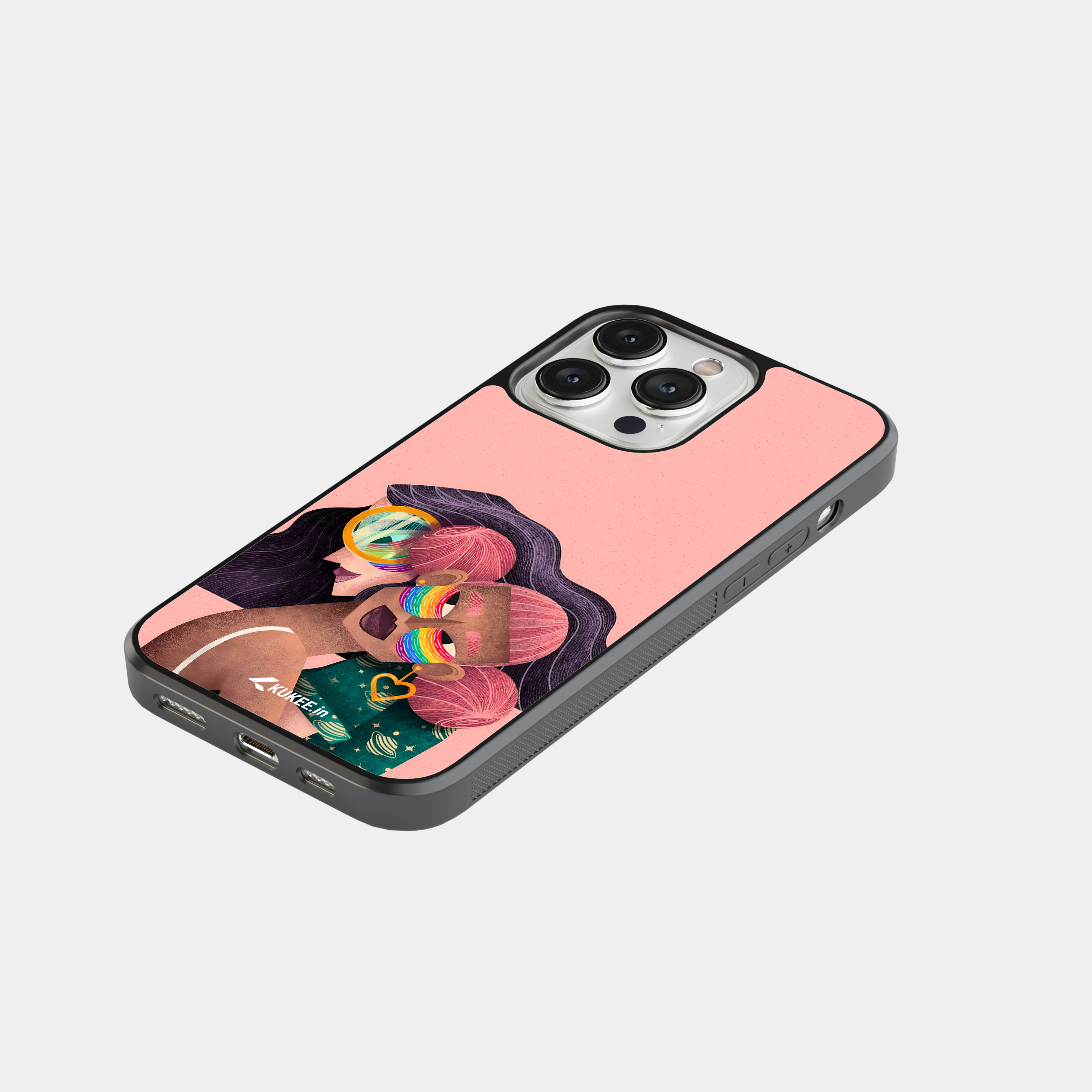 Embracing Rainbow Pride Mobile Case - LGBTQ+ Love